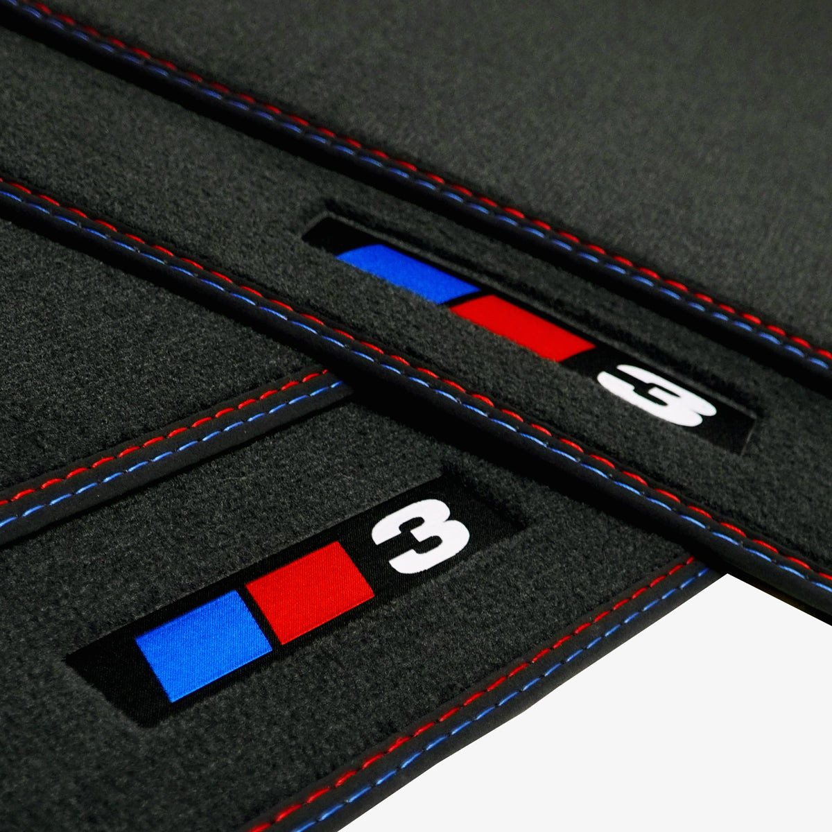BMW 3-Series Cabrio RWD Velour Floor Mats 2007-2013 – E93 – 3 Logo
