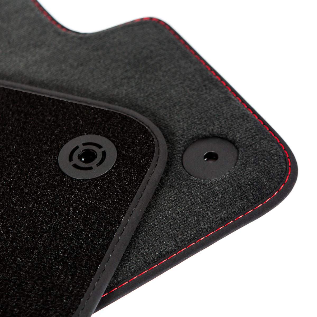 Audi A4 & S4 Velour Floor Mats 2008-2015 – B8 – Red Stitching