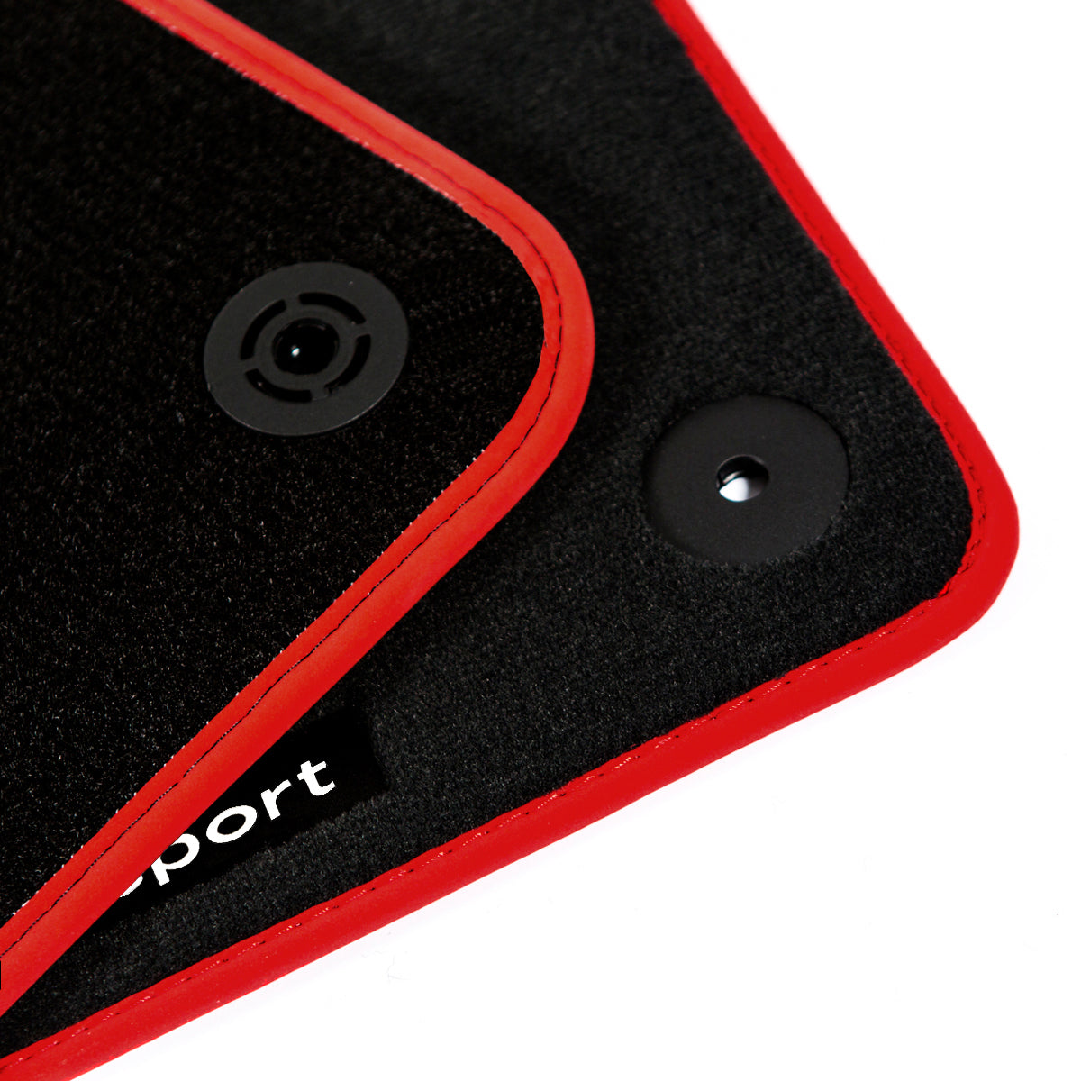 Audi R8 Velour Floor Mats 2015-2024 – 4S – Red Sport