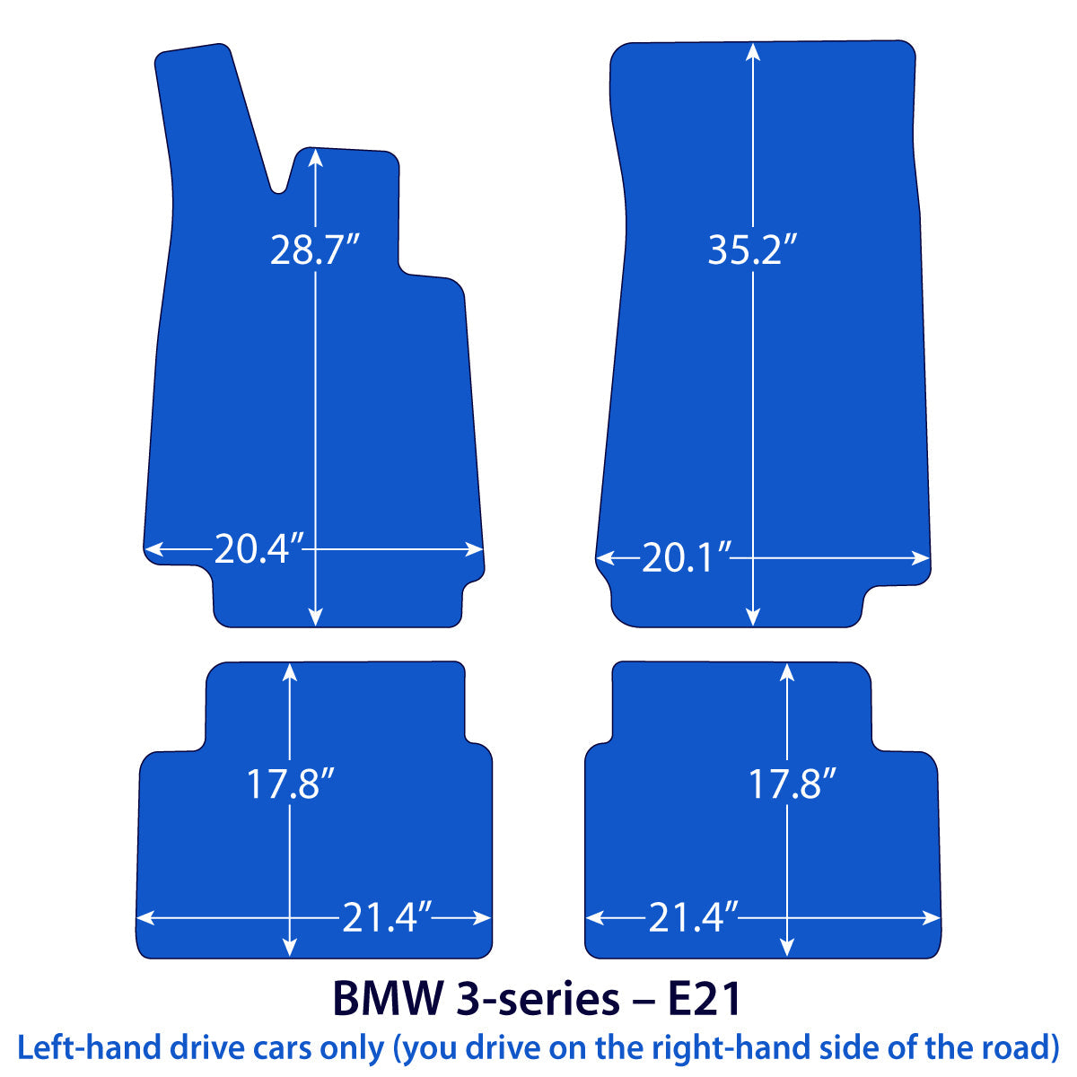 Dywaniki welurowe do BMW Seria 3 1975-1984 – E21 – Beżowe