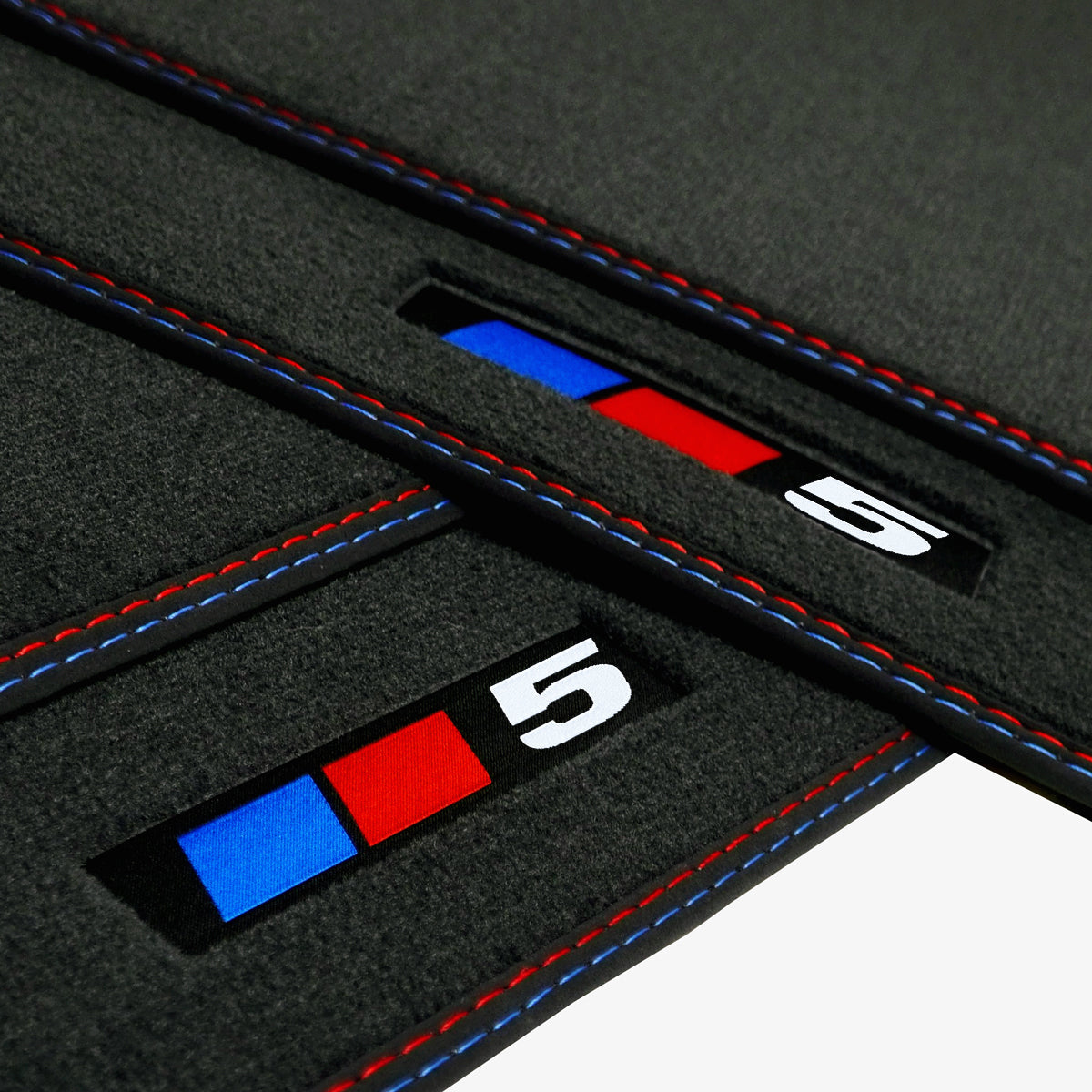 Dywaniki welurowe do BMW Seria 5 xDrive 2010-2017 – F10, F11 – 5 Logo
