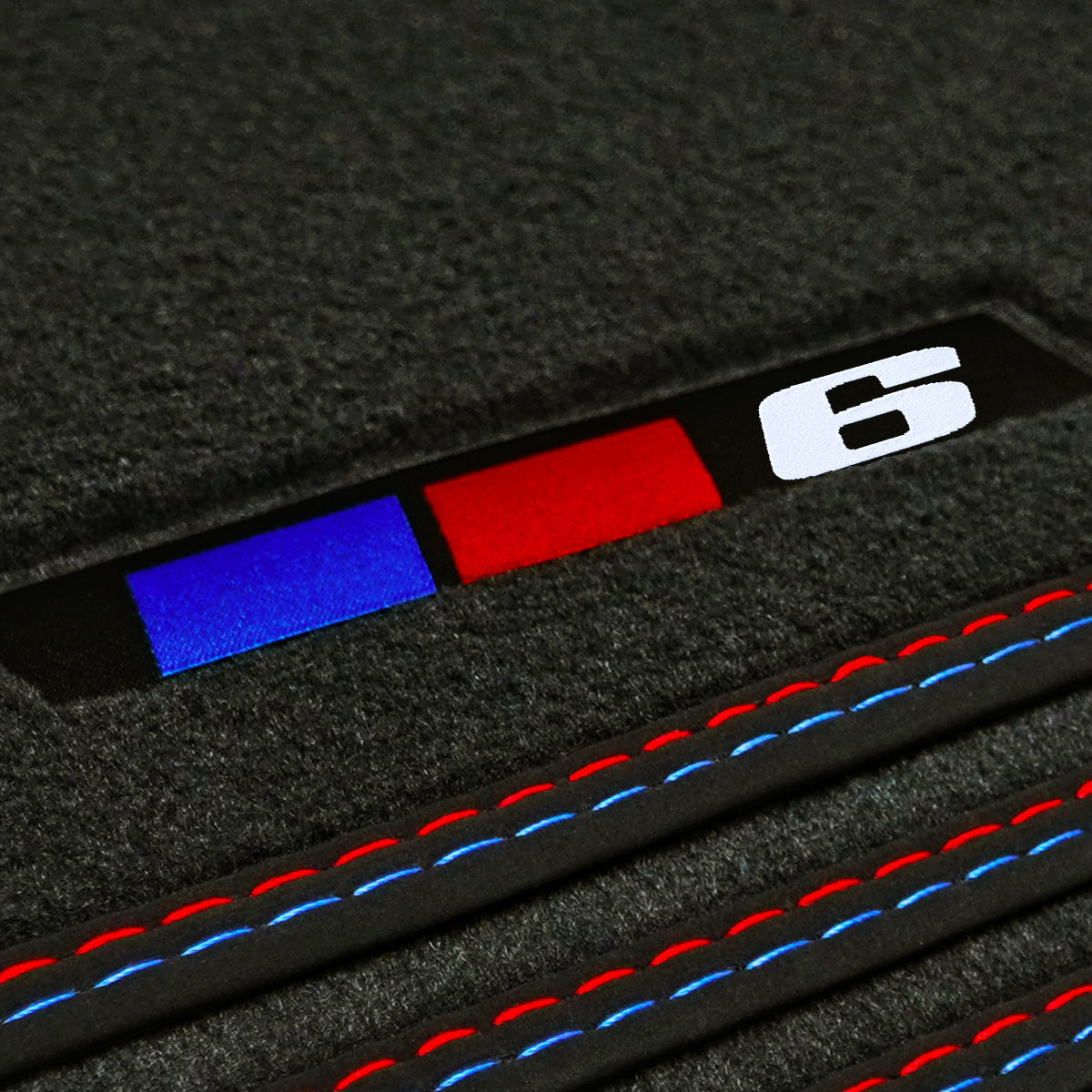 BMW 6er Coupé Velours Fußmatten 2003–2011 – E63 – 6er Logo