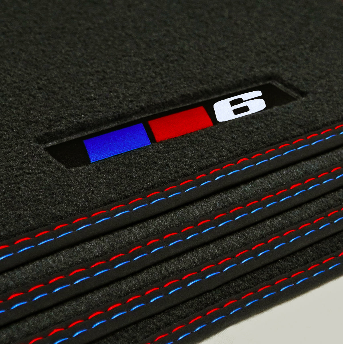 BMW 6-Series Gran Turismo Velour Floor Mats 2017-2023 – G32 – 6 Logo