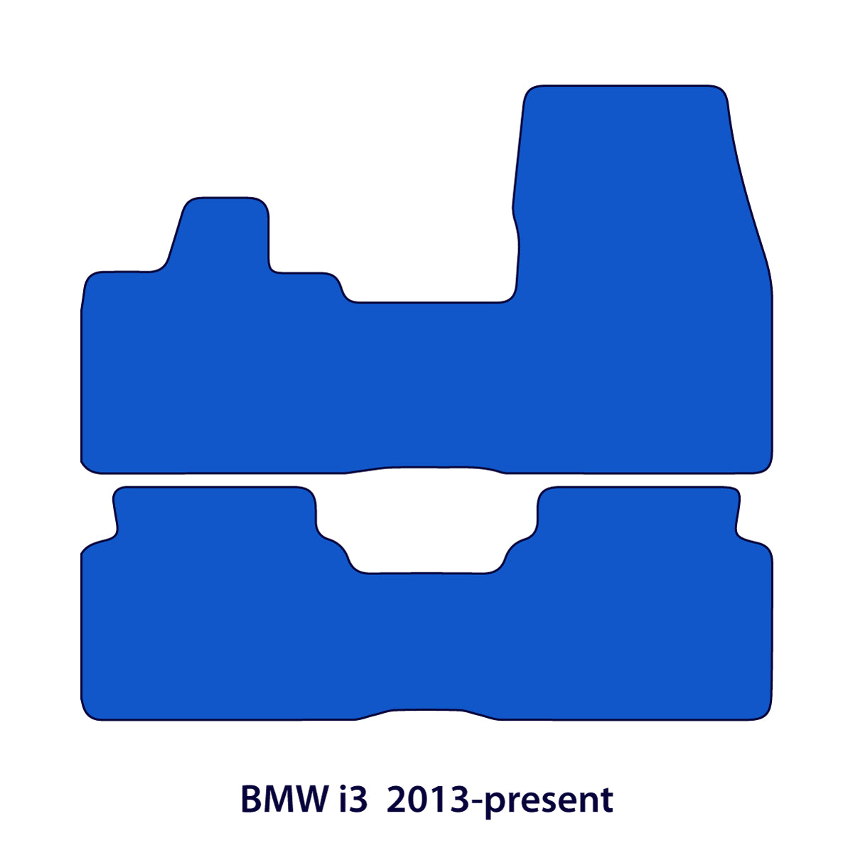 BMW i3 Velours Fußmatten 2013-2022 – Schwarz