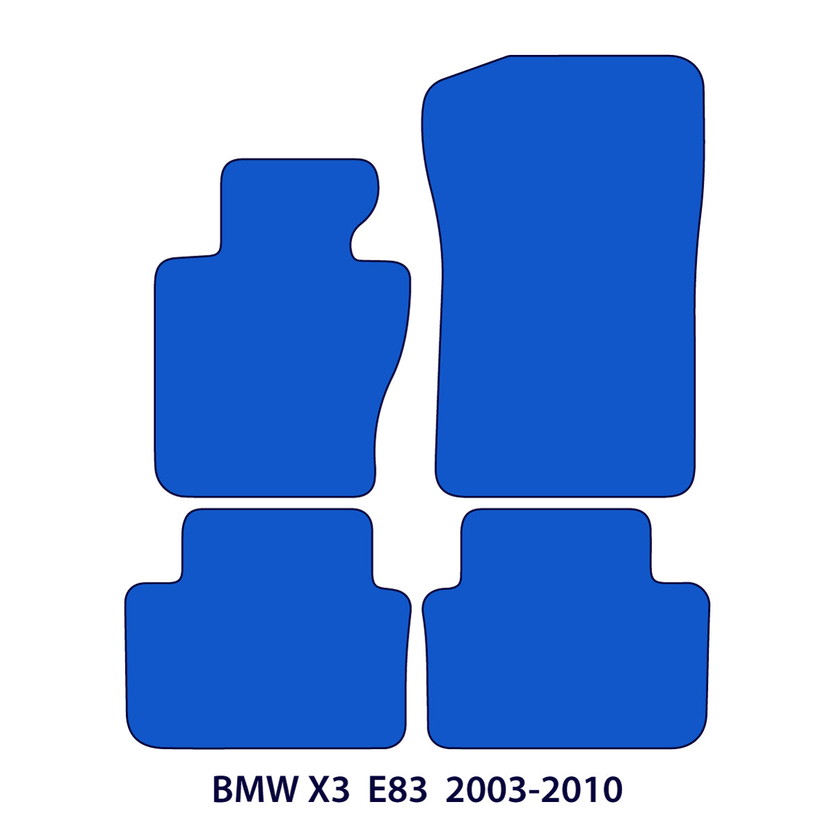 BMW X3 Velours-Fußmatten 2003-2010 – E83 – Beige