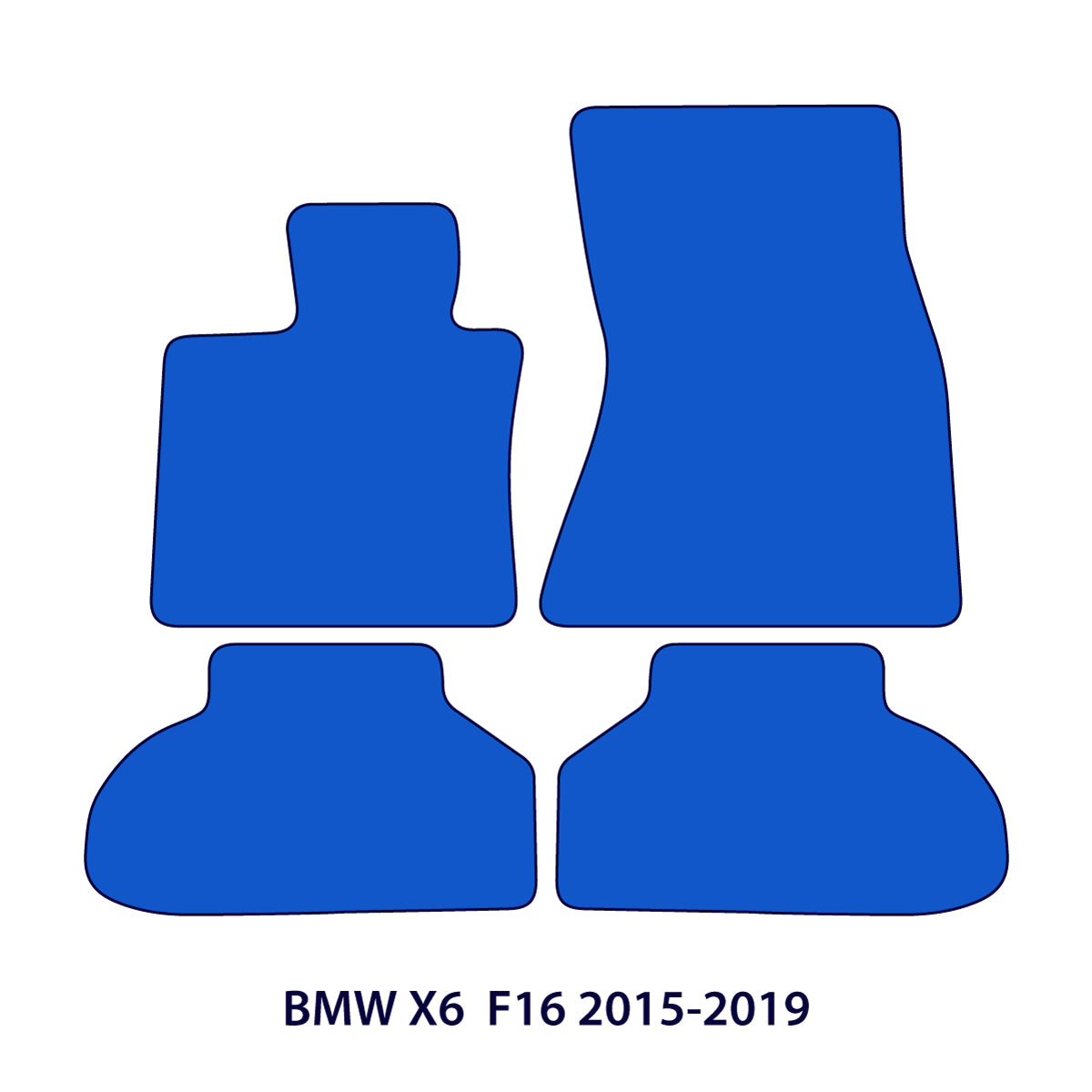 Dywaniki welurowe do BMW X6 2014-2019 – F16 – Beżowe