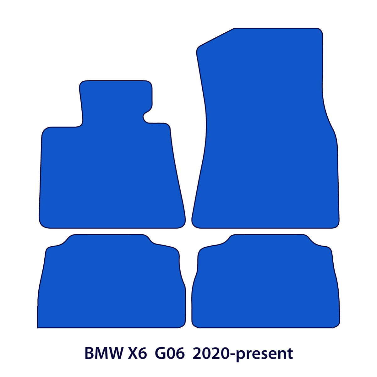 Dywaniki welurowe do BMW X6 2019-2026 – G06 – Przeszycia M