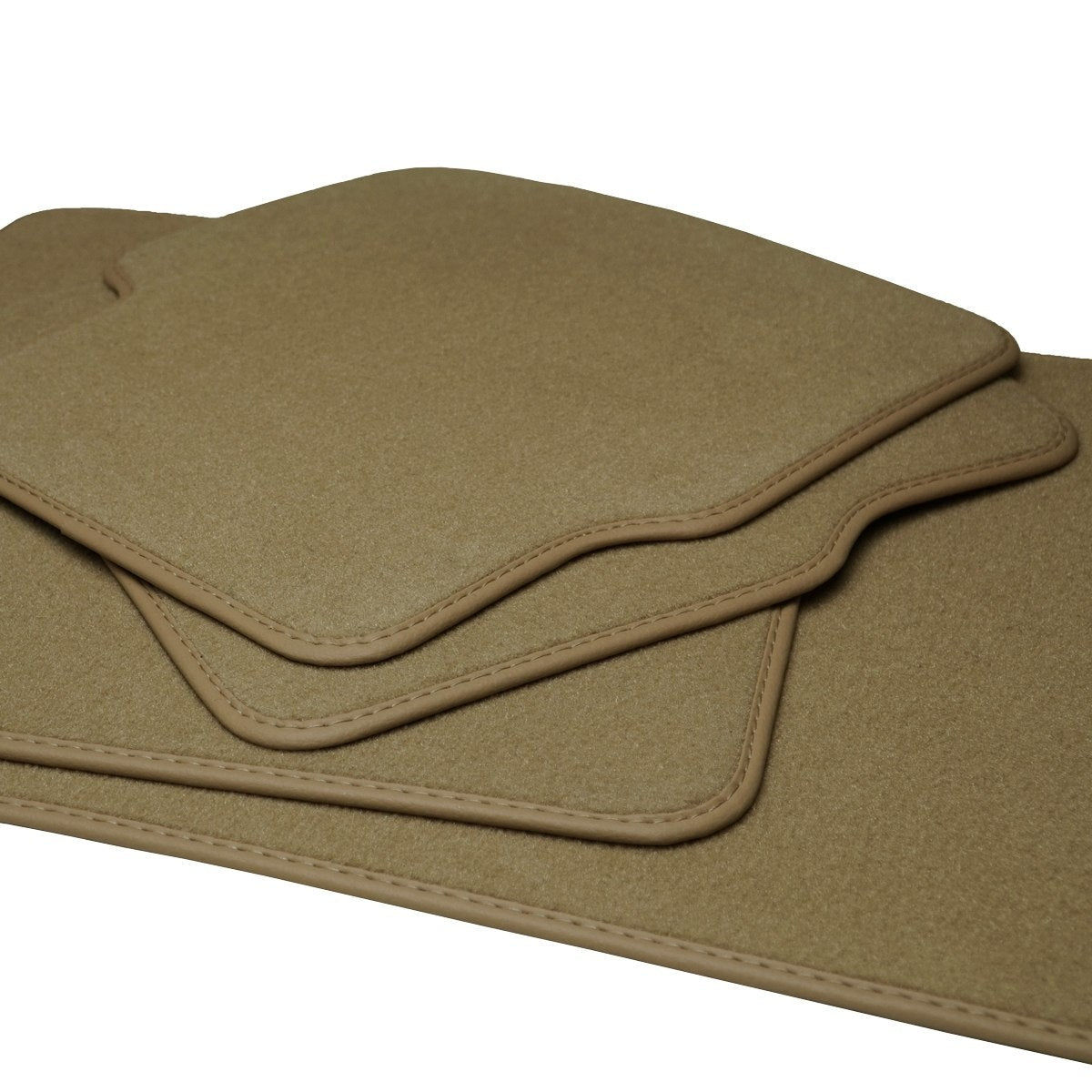 Dodge Grand Caravan 2012-2020 & Chrysler Town and Country 2012-2016 Velours-Fußmatten 3-reihig – Beige