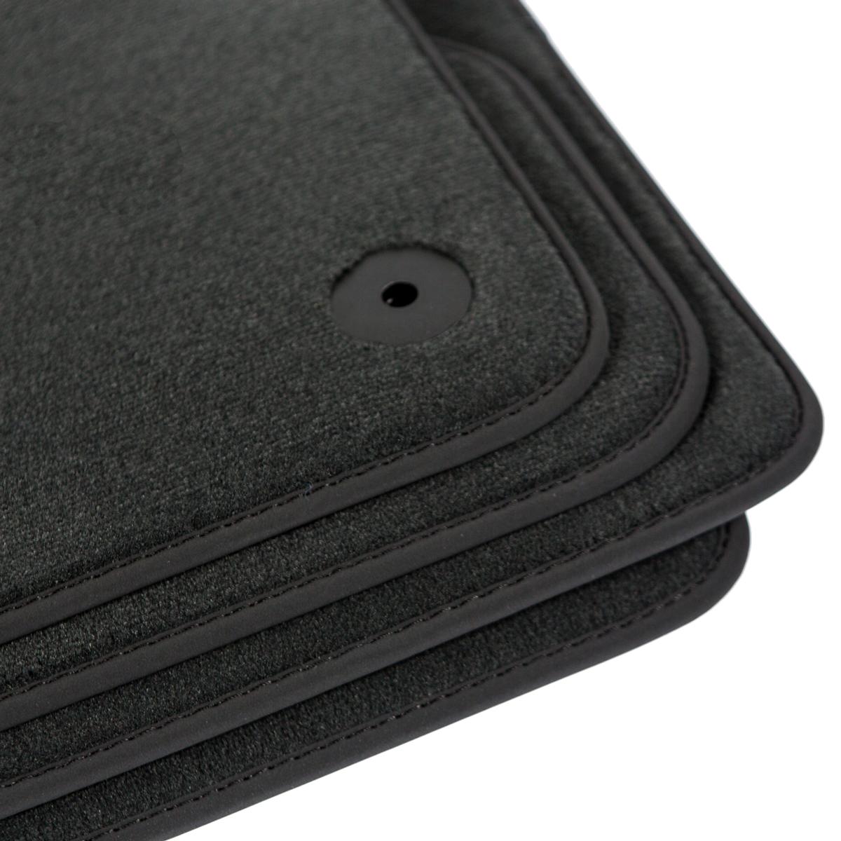 Ford Mustang Velour Floor Mats - 5 Gen - Before Lift - 2005-2011 – Black