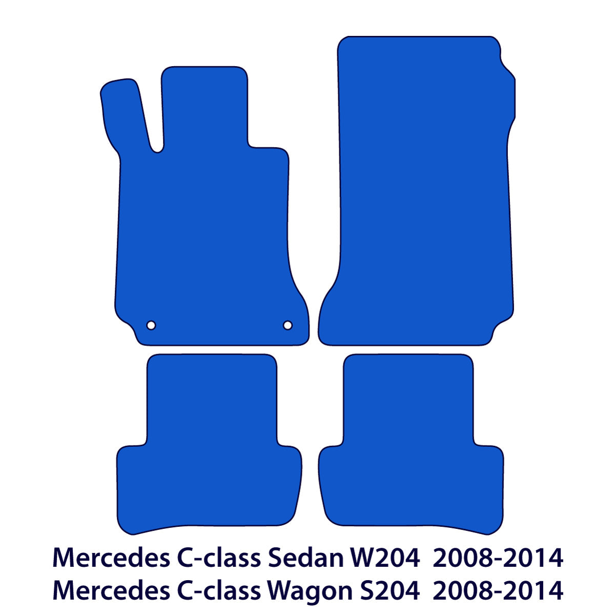 Dywaniki welurowe do Mercedes Klasa C 2007-2014 – W204 i S204 – Beżowe