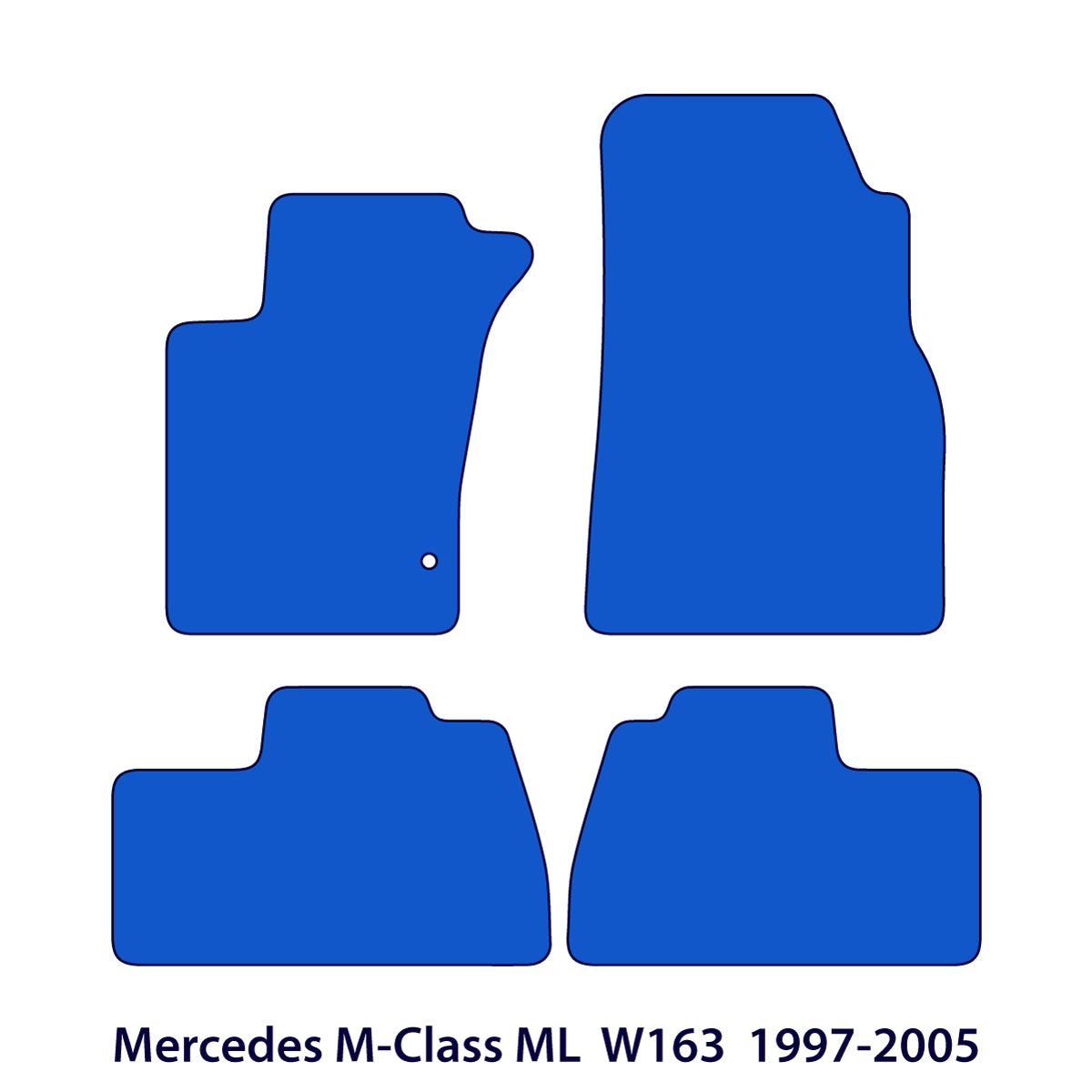 Dywaniki welurowe do Mercedes Klasa M ML 1997-2005 – W163 – Beżowe