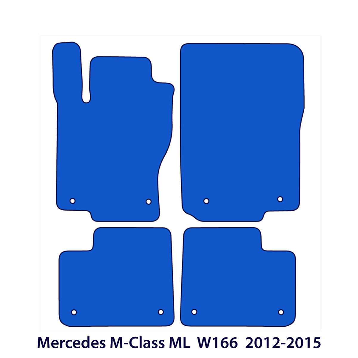 Dywaniki welurowe do Mercedes Klasa M ML 2011-2015 – W166 – Beżowe
