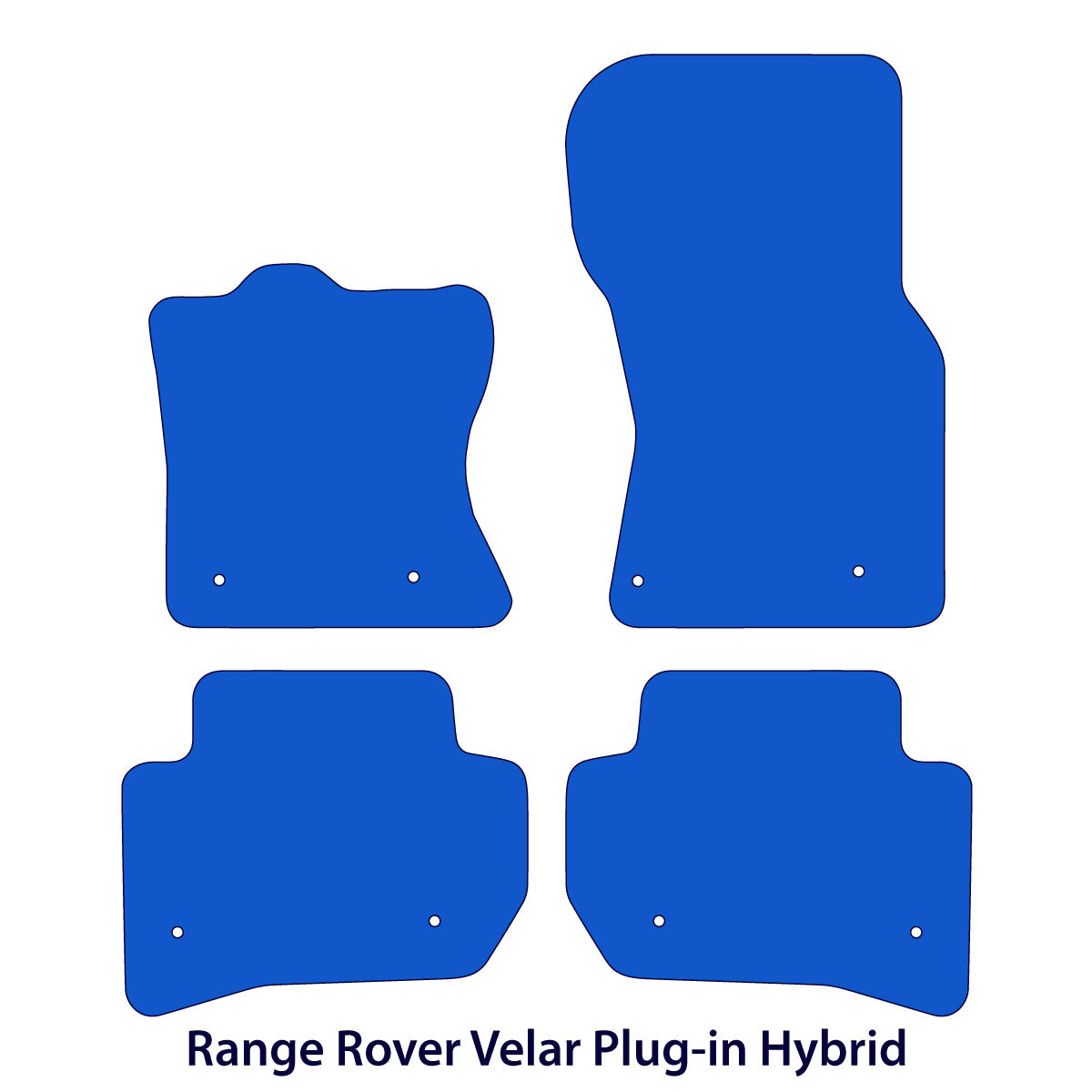 Dywaniki welurowe do Range Rover Velar Hybrid 2020-2026 – Czarne
