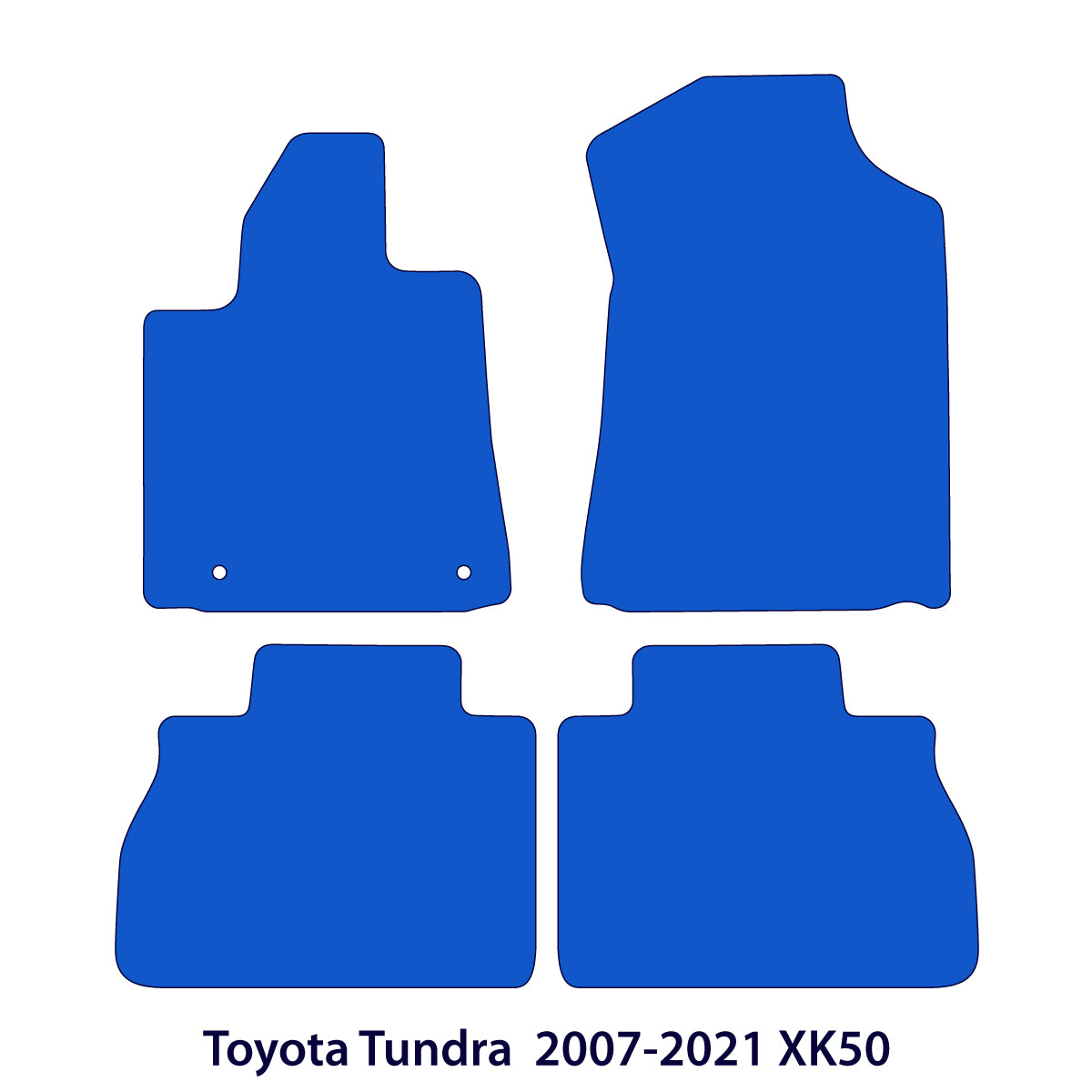 Toyota Tundra Floor Mats - 2007-2021 XK50 - Black