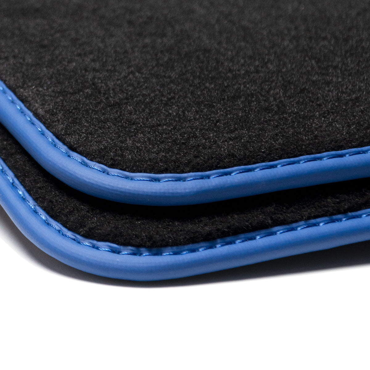 Volvo S60 Velours Fußmatten 2000-2009 – 1. Generation – Blaue Einfassung