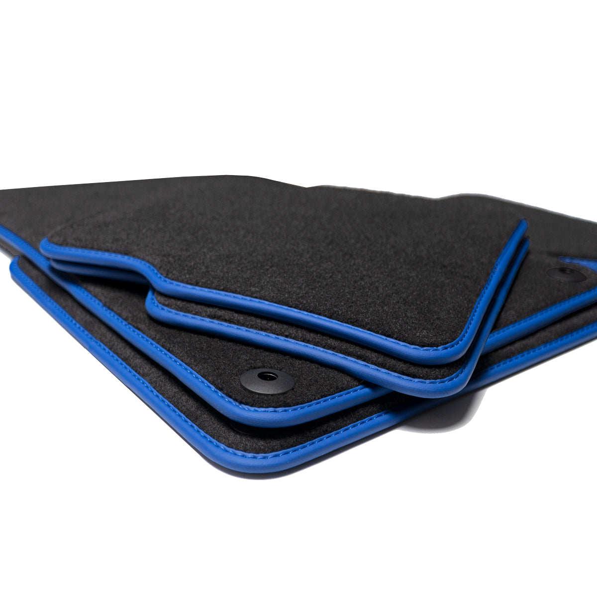Volvo S60 Velours Fußmatten 2000-2009 – 1. Generation – Blaue Einfassung