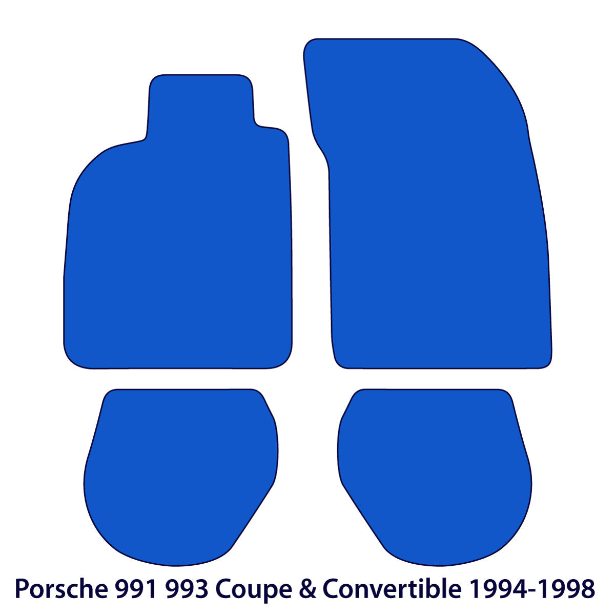 Dywaniki welurowe do Porsche 911 Coupé i Kabriolet 1994-1998 – 993 – Beżowe