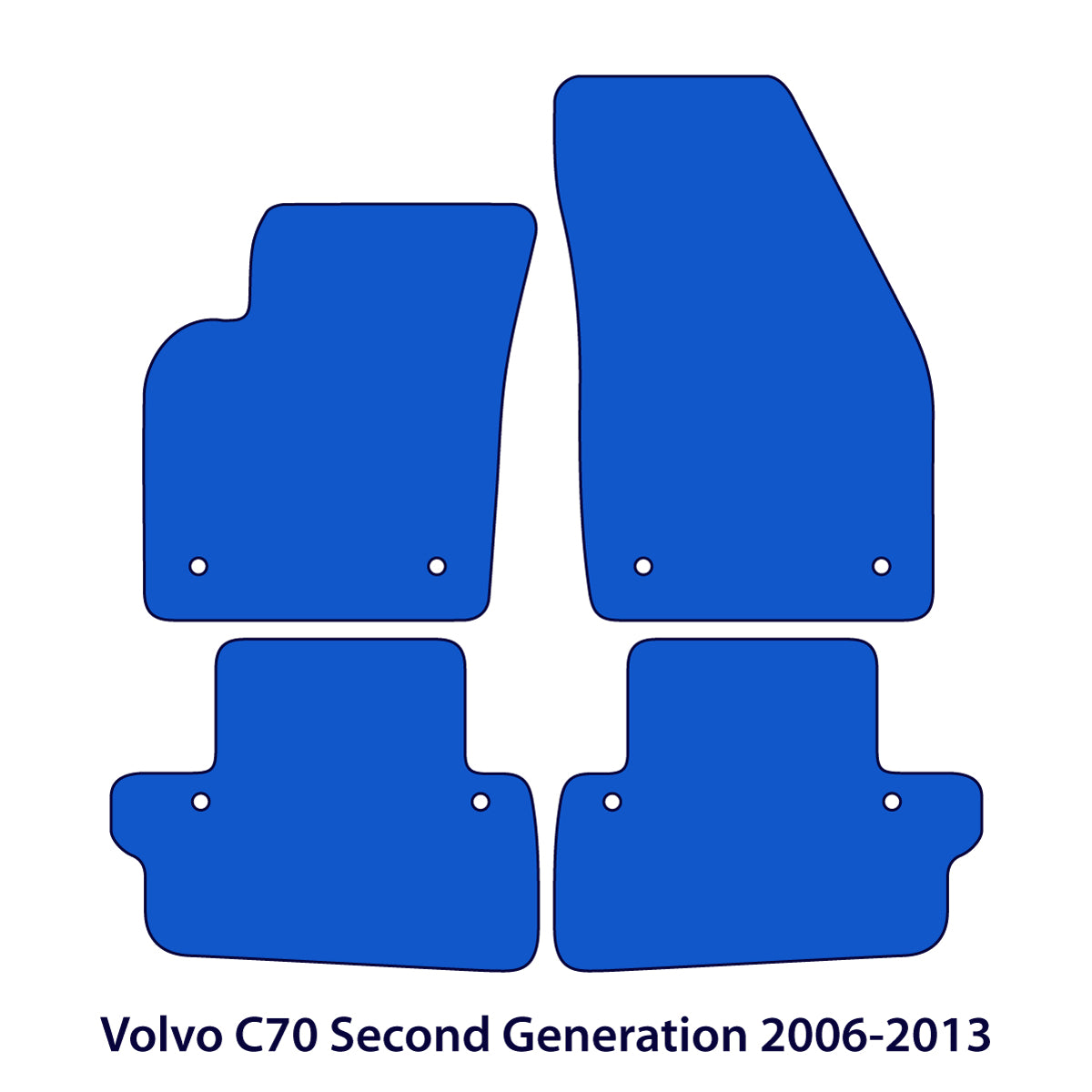 Volvo C70 Velour Floor Mats 2006-2013 – Flag Tag