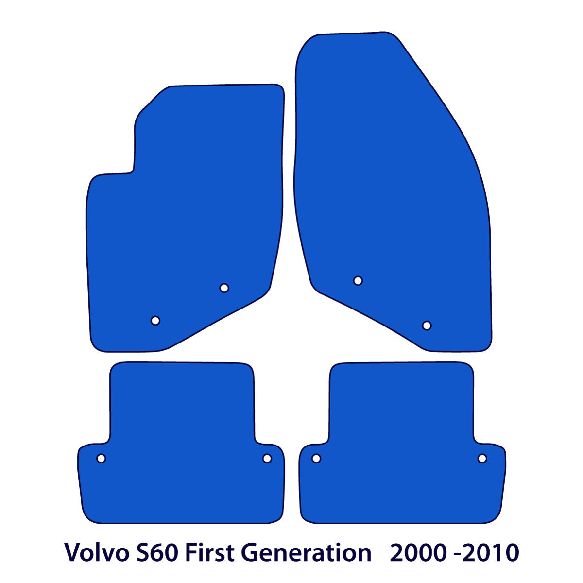 Volvo S80 Velours Fußmatten 1998-2006 – 1. Generation – Beige