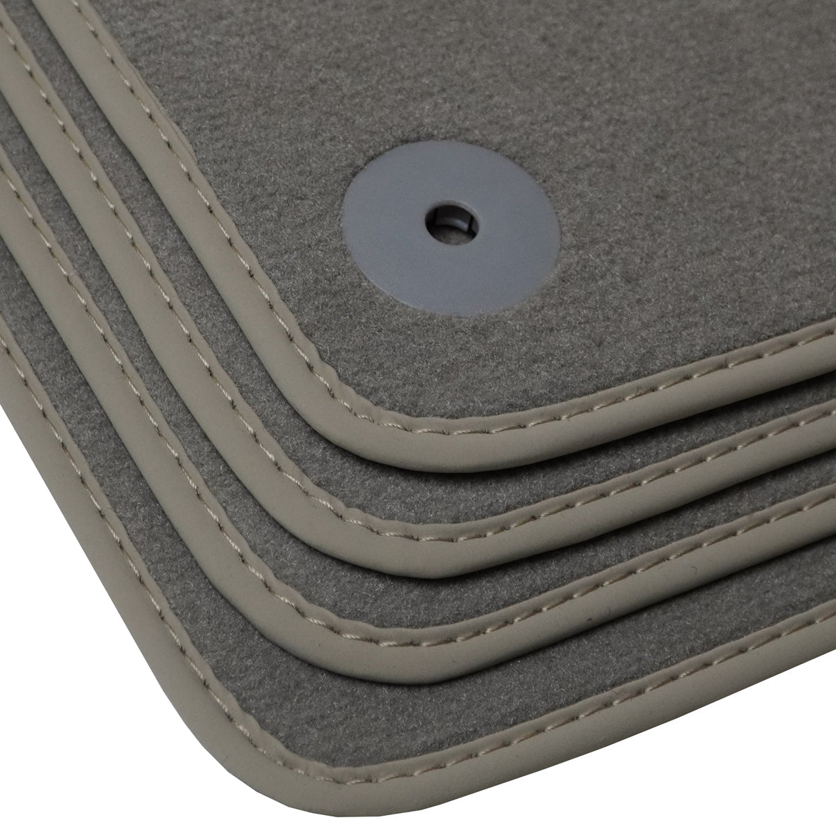 Audi A4 &amp; S4 Velour Floor Mats 2009-2016 – B8 – Light Gray