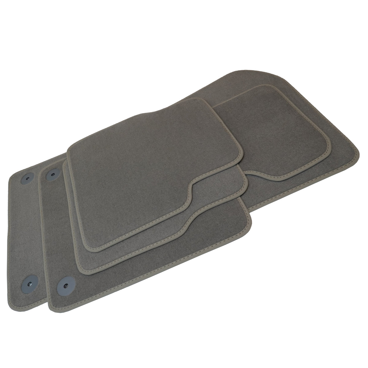Audi A4 &amp; S4 Velour Floor Mats 2009-2016 – B8 – Light Gray