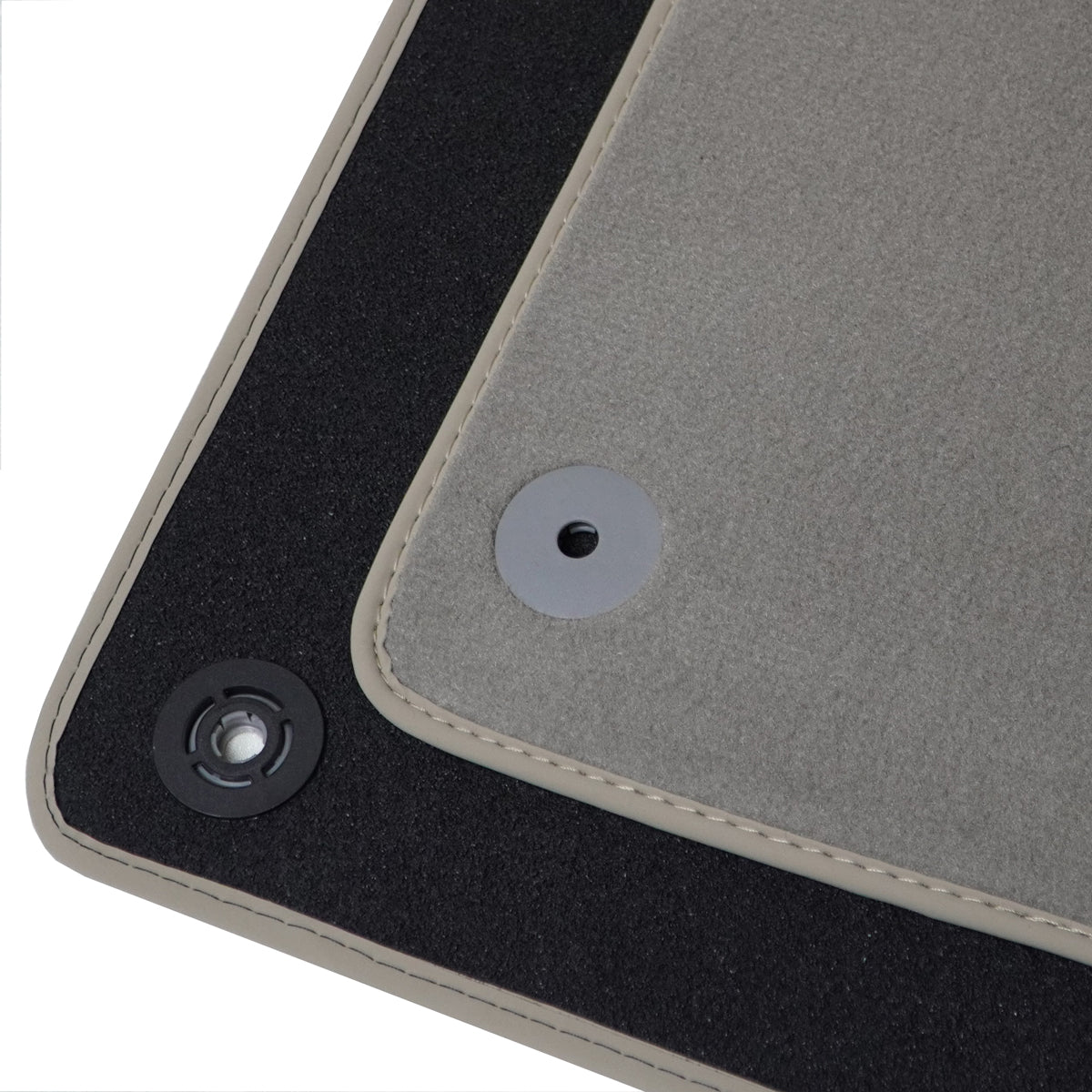Audi A4 &amp; S4 Velour Floor Mats 2009-2016 – B8 – Light Gray
