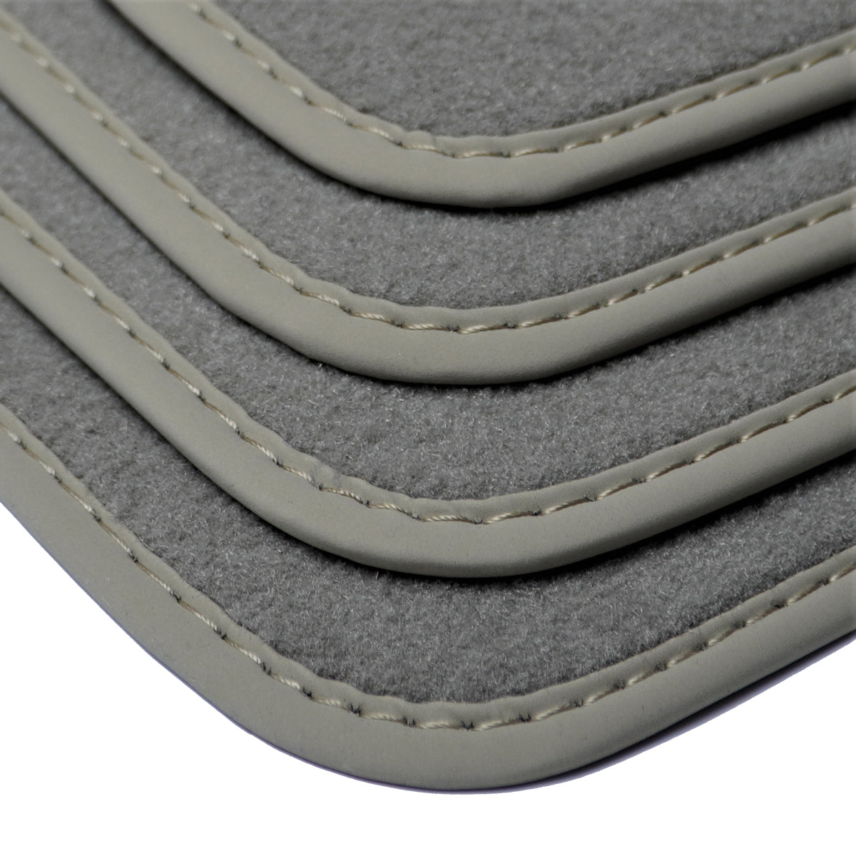 Audi A4 &amp; S4 Velour Floor Mats 2017-2025 – B9 – Light Gray