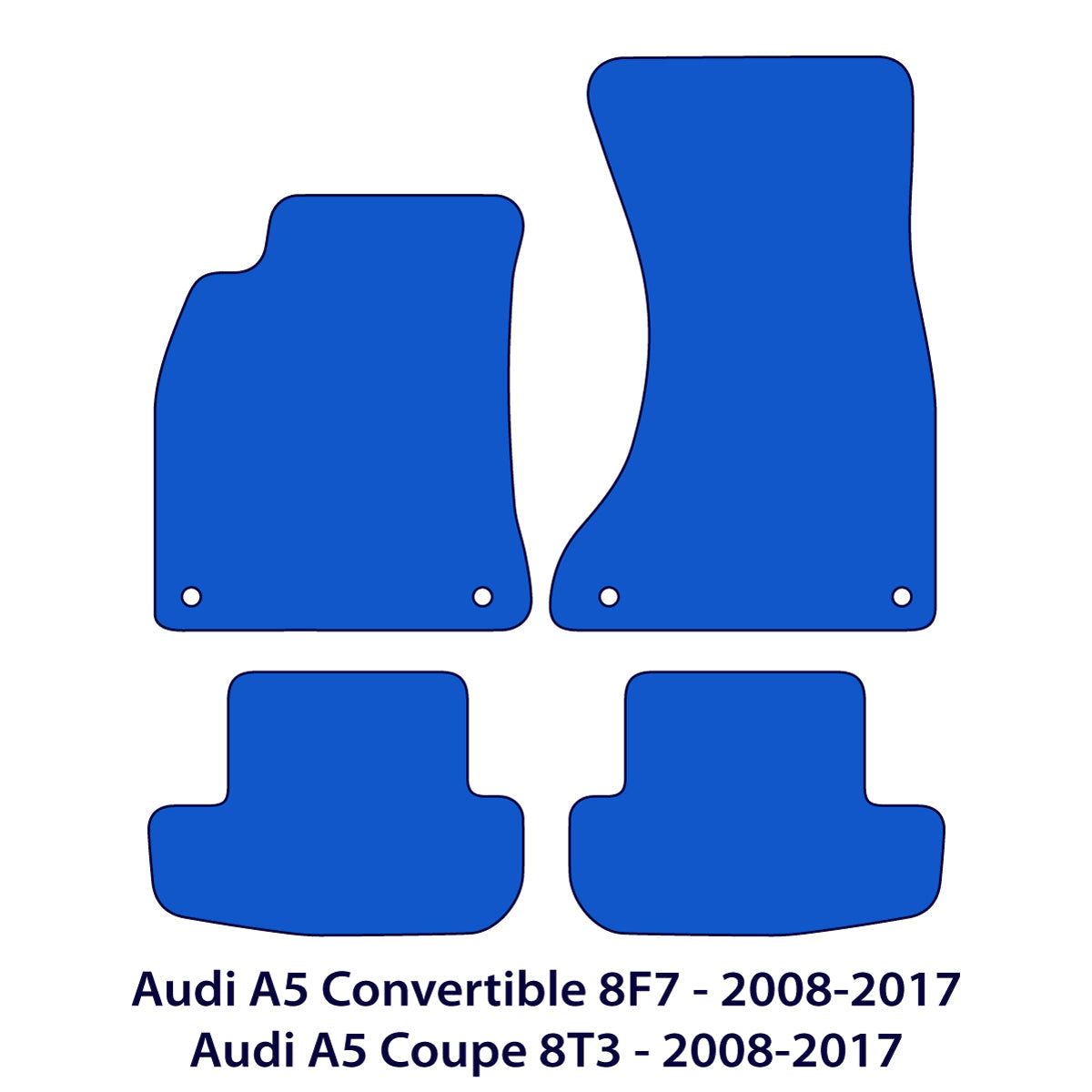 Dywaniki welurowe do Audi A5 / S5 / RS5 2007-2017 – 8F7, 8T3 – Beżowe