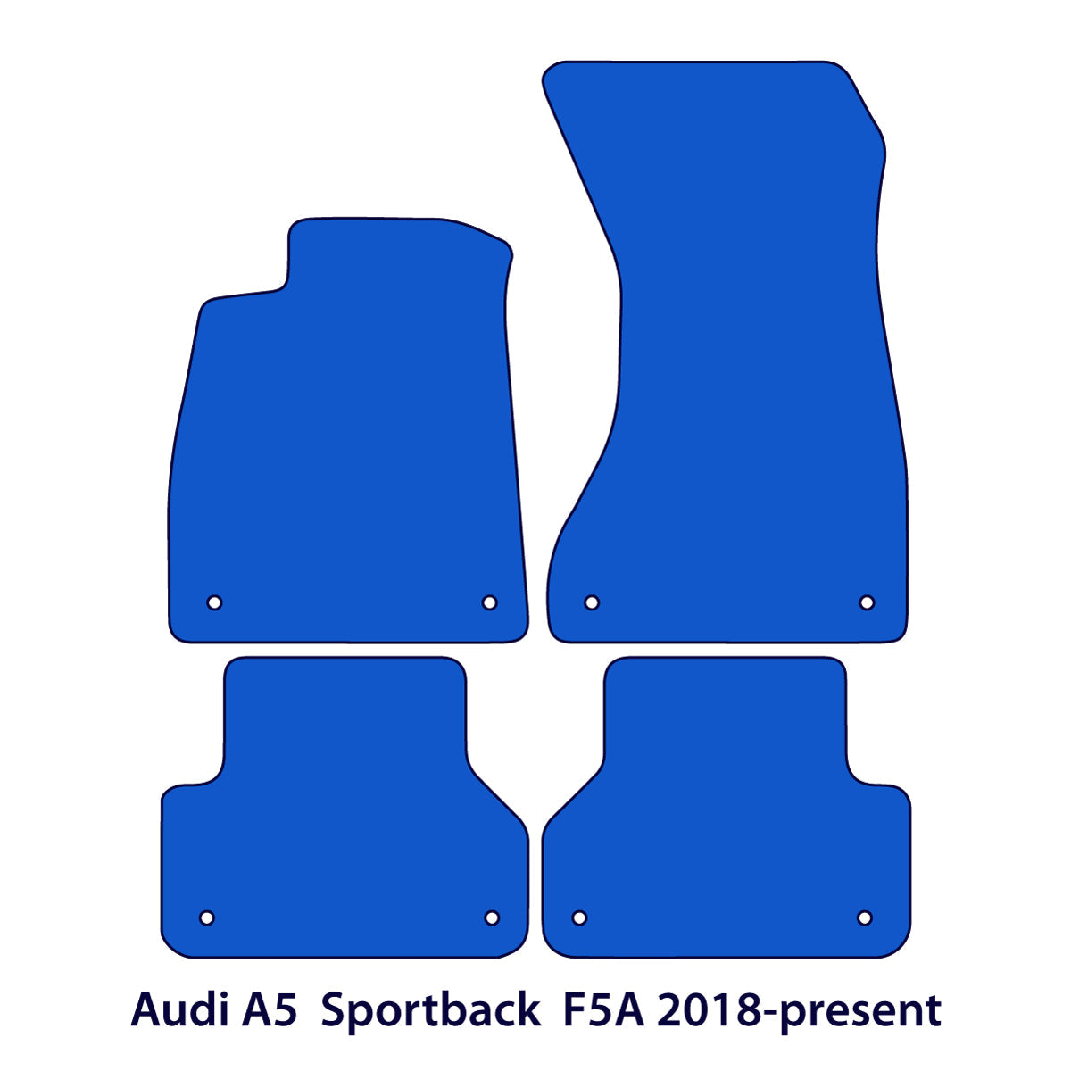 Dywaniki welurowe do Audi A5 / S5 / RS5 Sportback 2016-2024 – F5A – Beżowe