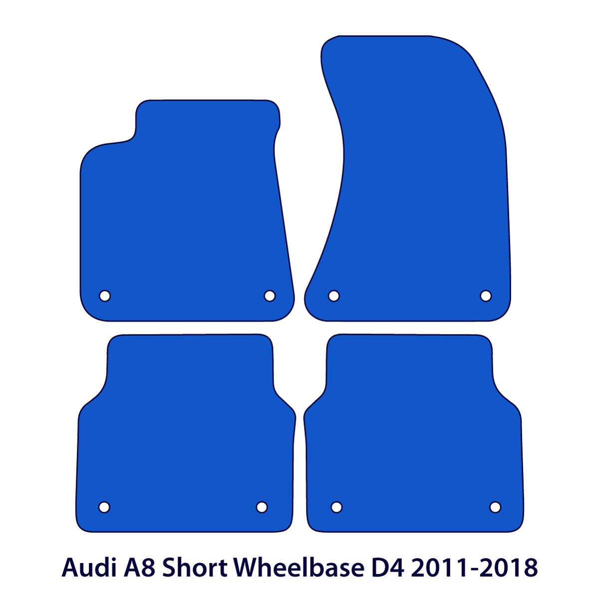 Dywaniki welurowe do Audi A8/S8 Krótki rozstaw osi 2009-2017 – D4 – Beżowe