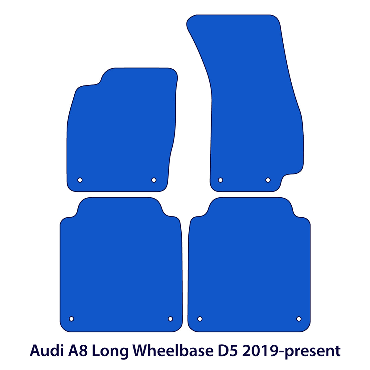 Dywaniki welurowe do Audi A8/S8 Długi rozstaw osi 2017-2026 – D5 – Beżowe