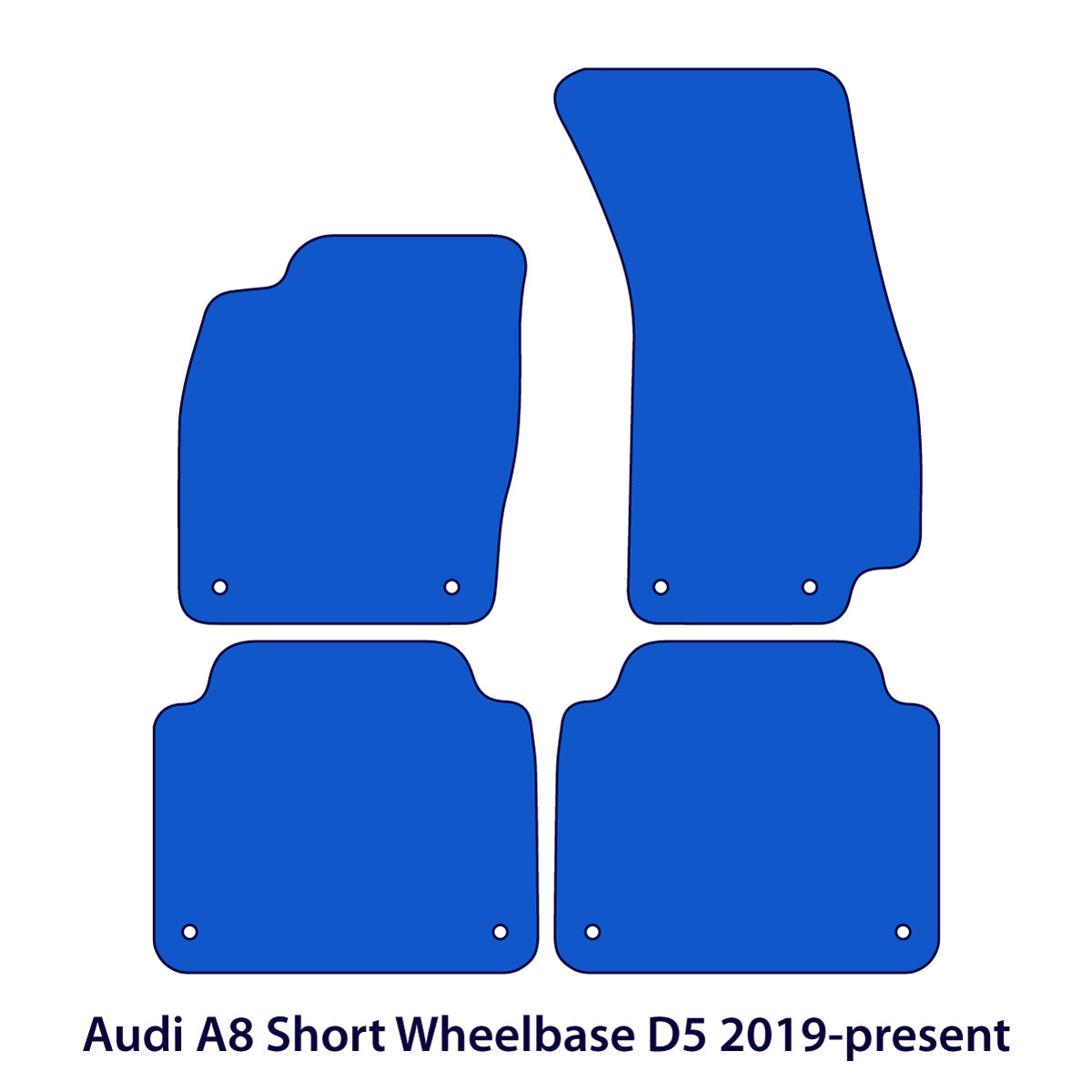 Dywaniki welurowe do Audi A8/S8 Krótki rozstaw osi 2017-2026 – D5 – Beżowe