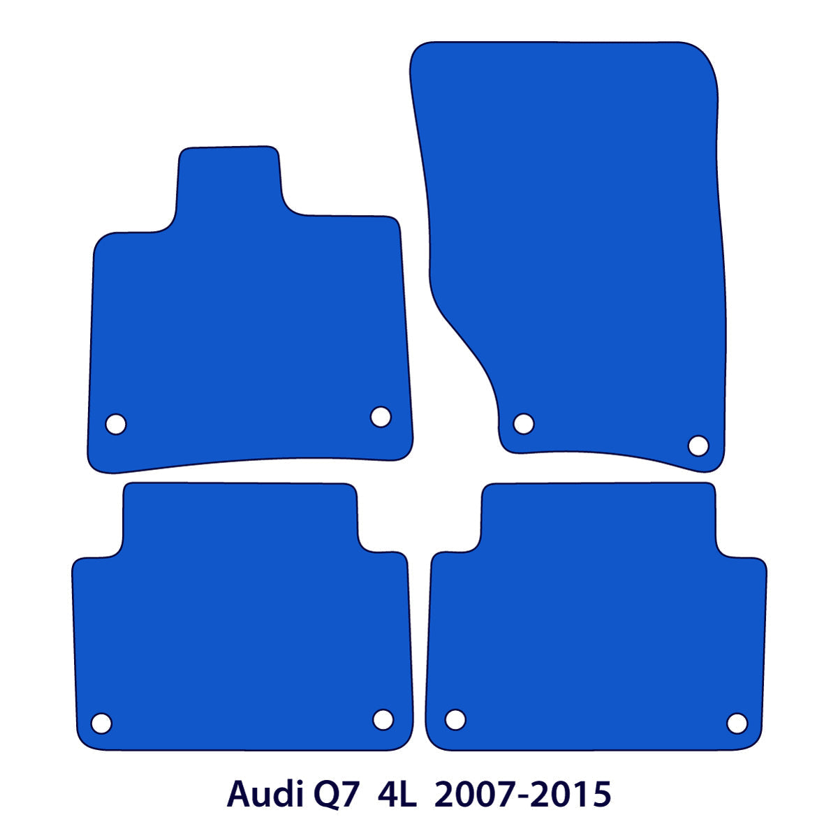Audi Q7 Velour Floor Mats 2005-2016 – 4L – Beige