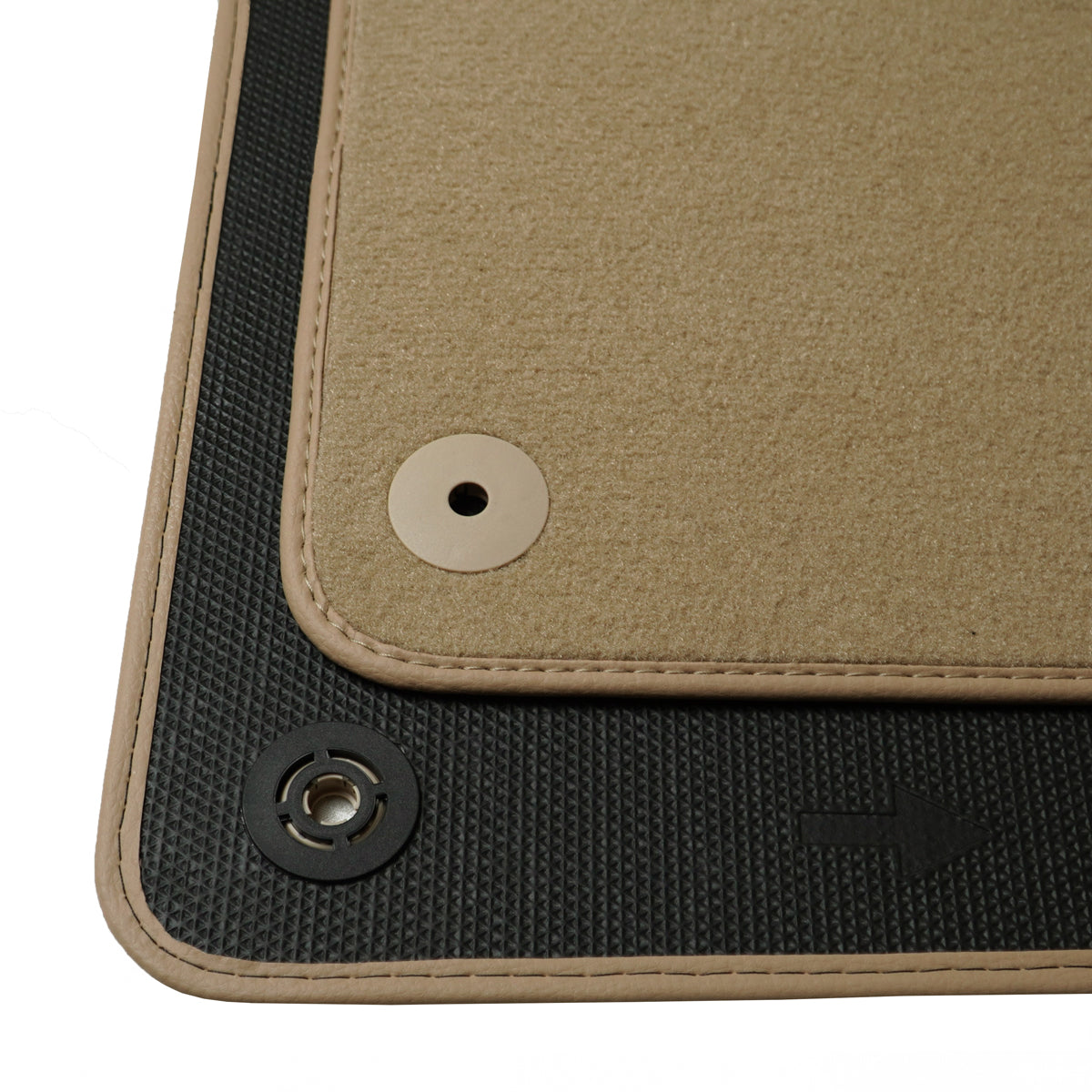 Audi Q7 Velour Floor Mats 2005-2016 – 4L – Beige