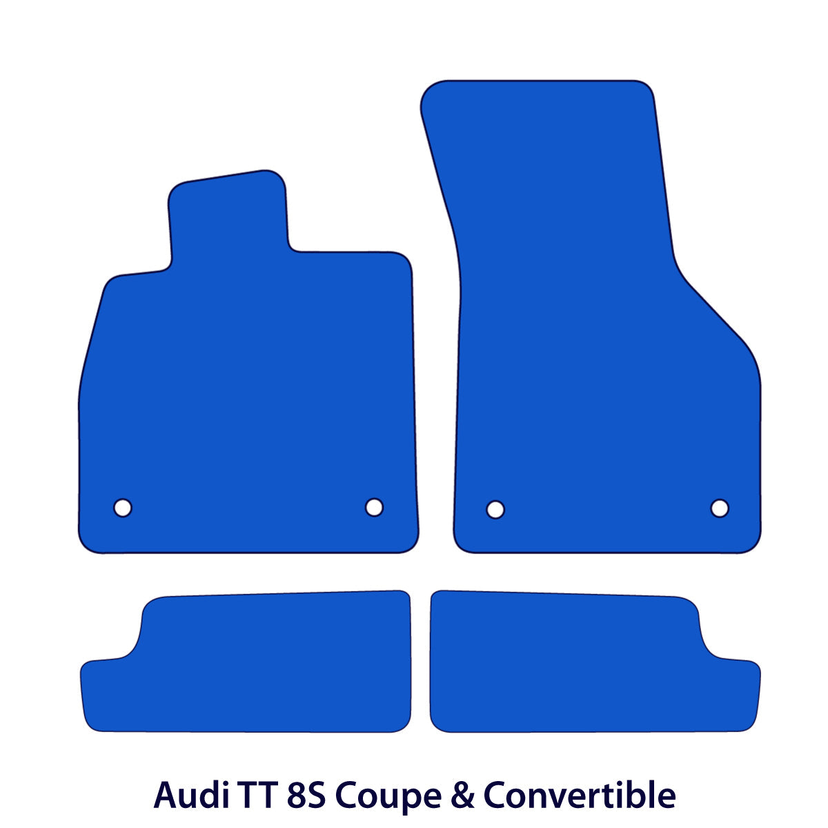 Dywaniki welurowe do Audi TT / TTS / TT RS 2014-2023 – 8S – Beżowe