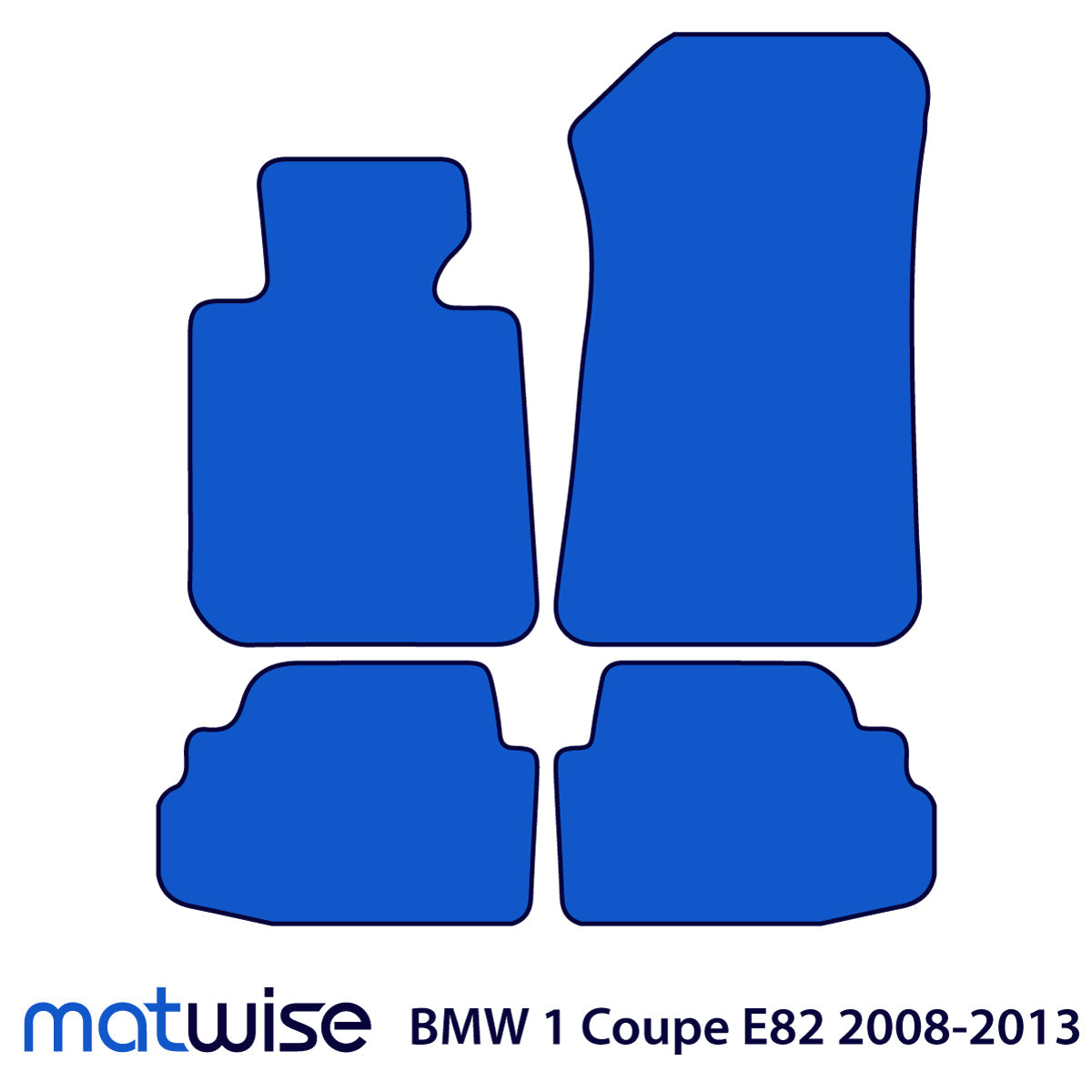 BMW 1-Series Coupe Velour Floor Mats 2006-2013 – E82 – 1 Logo