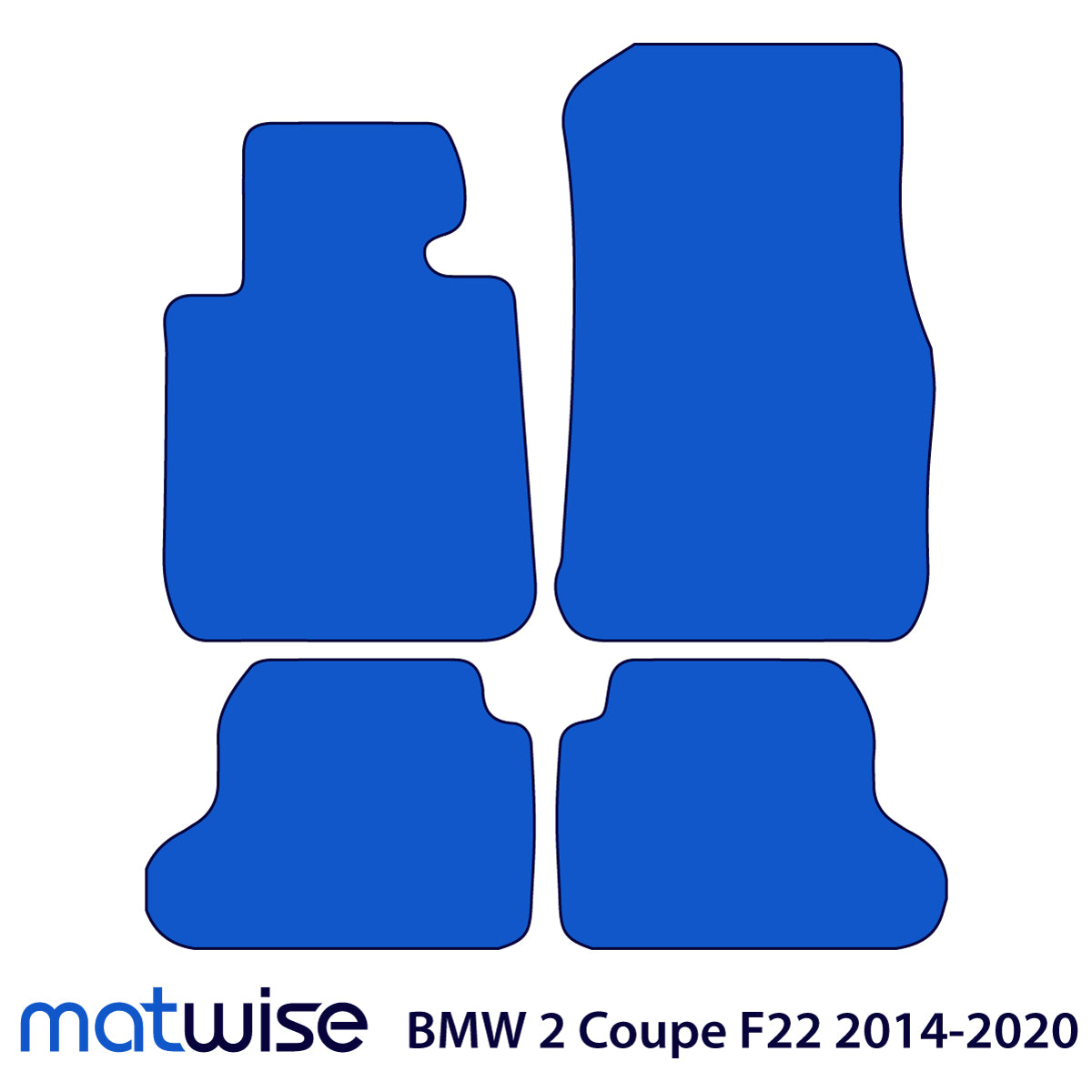 BMW 2er Coupé Velours-Fußmatten 2013-2021 – F22, F87 – Beige