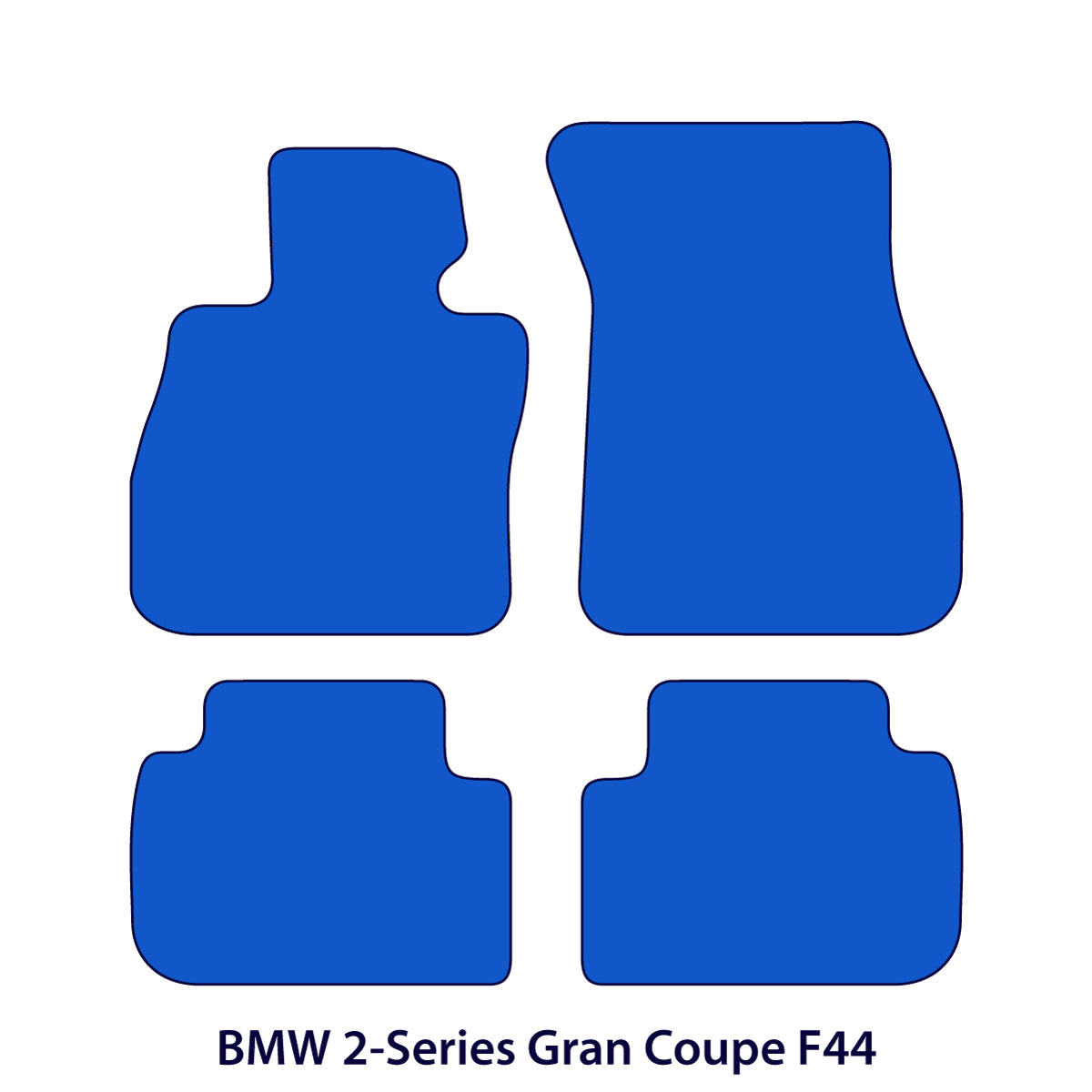 BMW 2-Series Gran Coupe Velour Floor Mats 2019-2026 – F44, F74– Beige