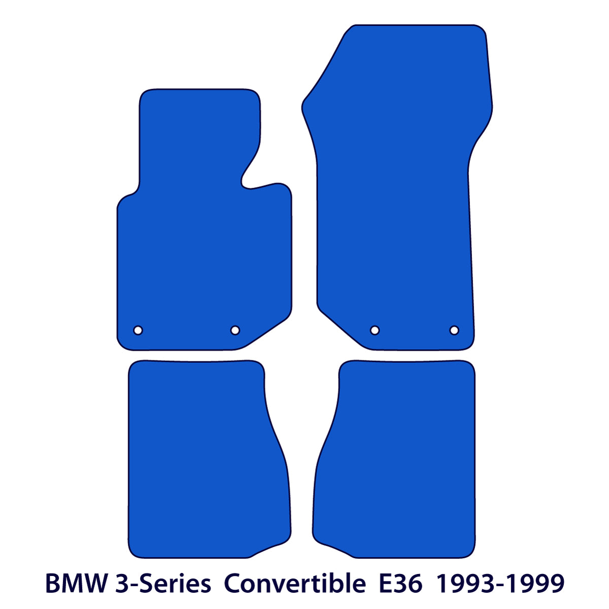 BMW 3er Cabrio Velours Fußmatten 1993-1999 – E36 – Beige