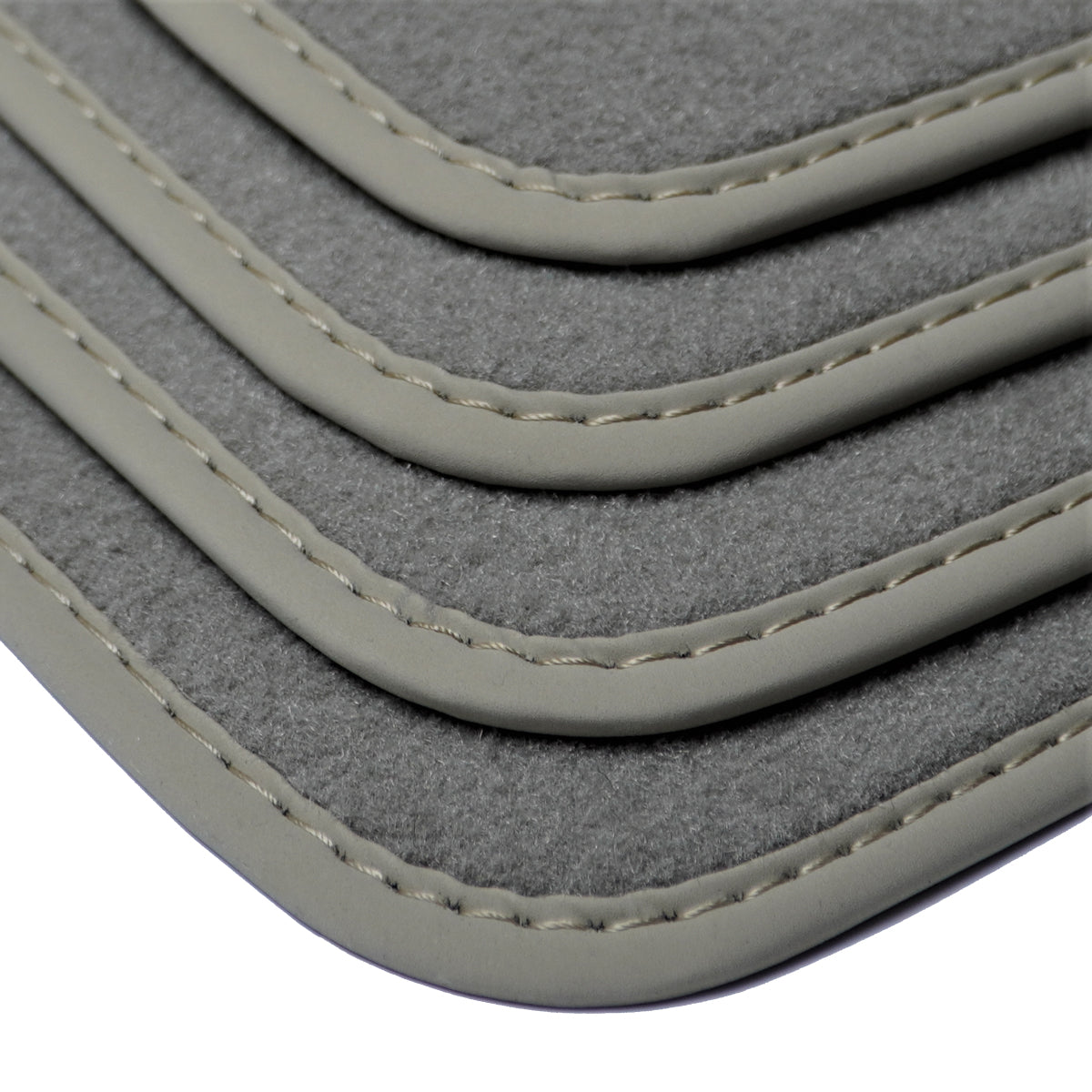 BMW 3-Series Velour Floor Mats Sedan 2006-2011 &amp; Wagon 2006-2012 xDrive E90, E91 – Light Gray