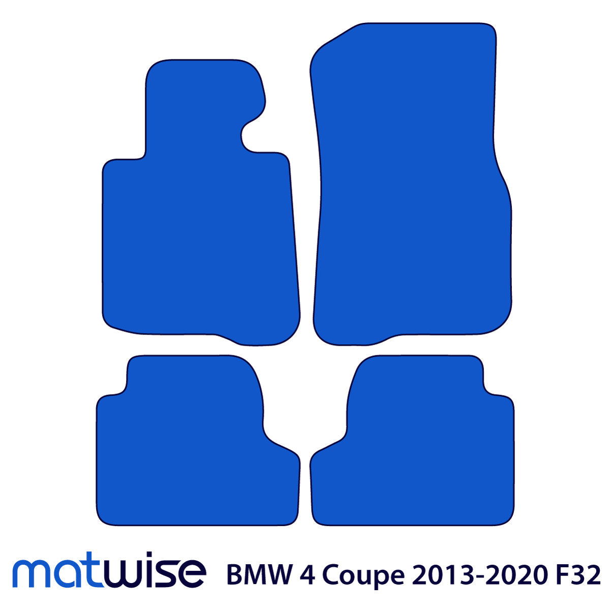 Dywaniki welurowe do BMW Seria 4 Coupé 2013-2020 – F32 – Czarne Exclusive