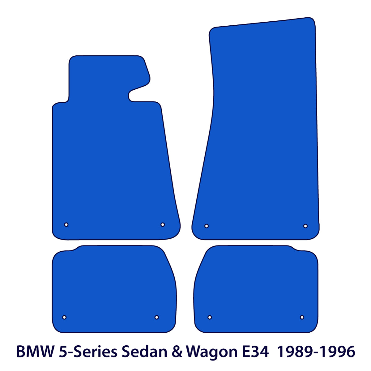 Dywaniki welurowe do BMW Seria 5 1988-1996 – E34 – Beżowe