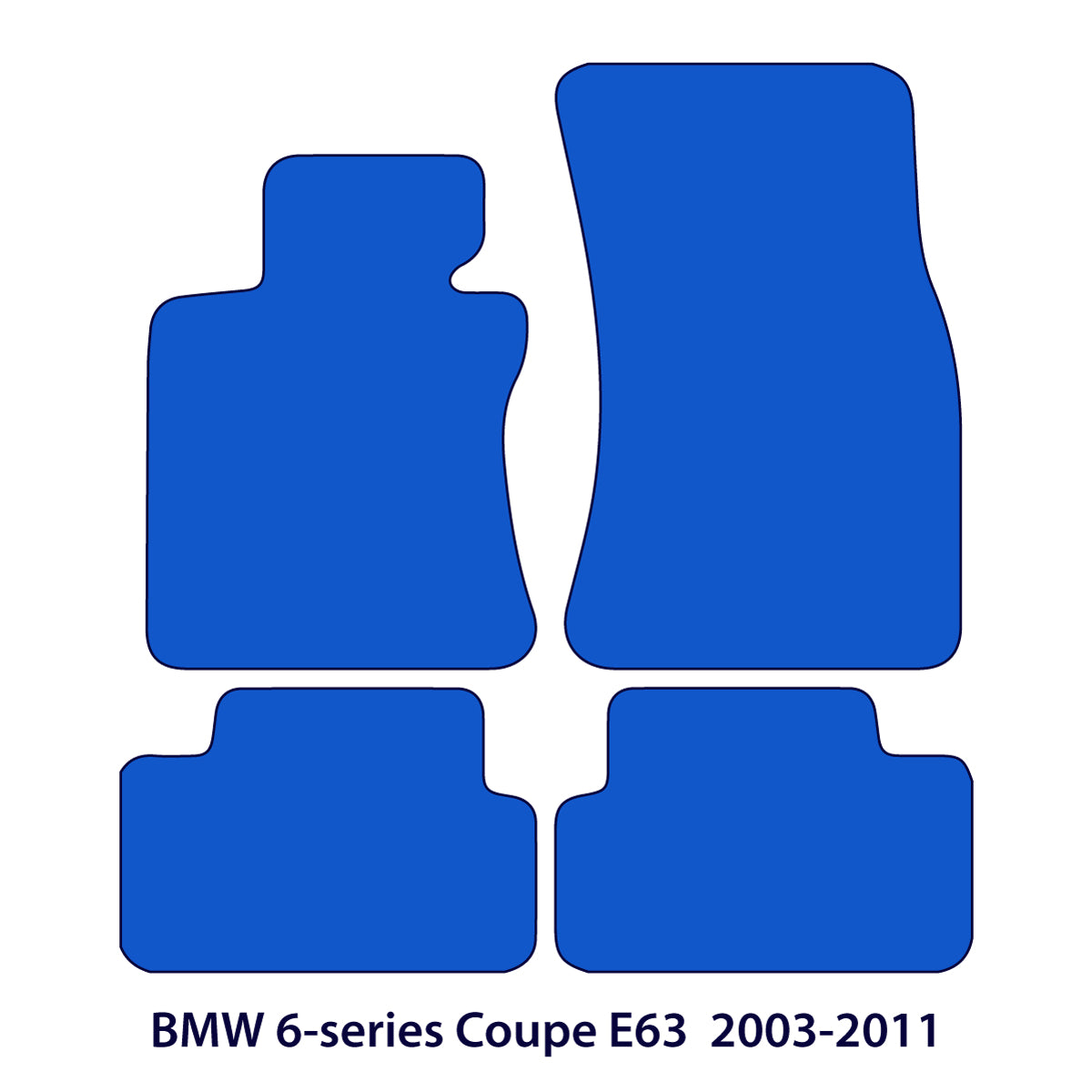 Dywaniki welurowe do BMW Seria 6 Coupé 2003-2011 – E63 – Czarne Exclusive