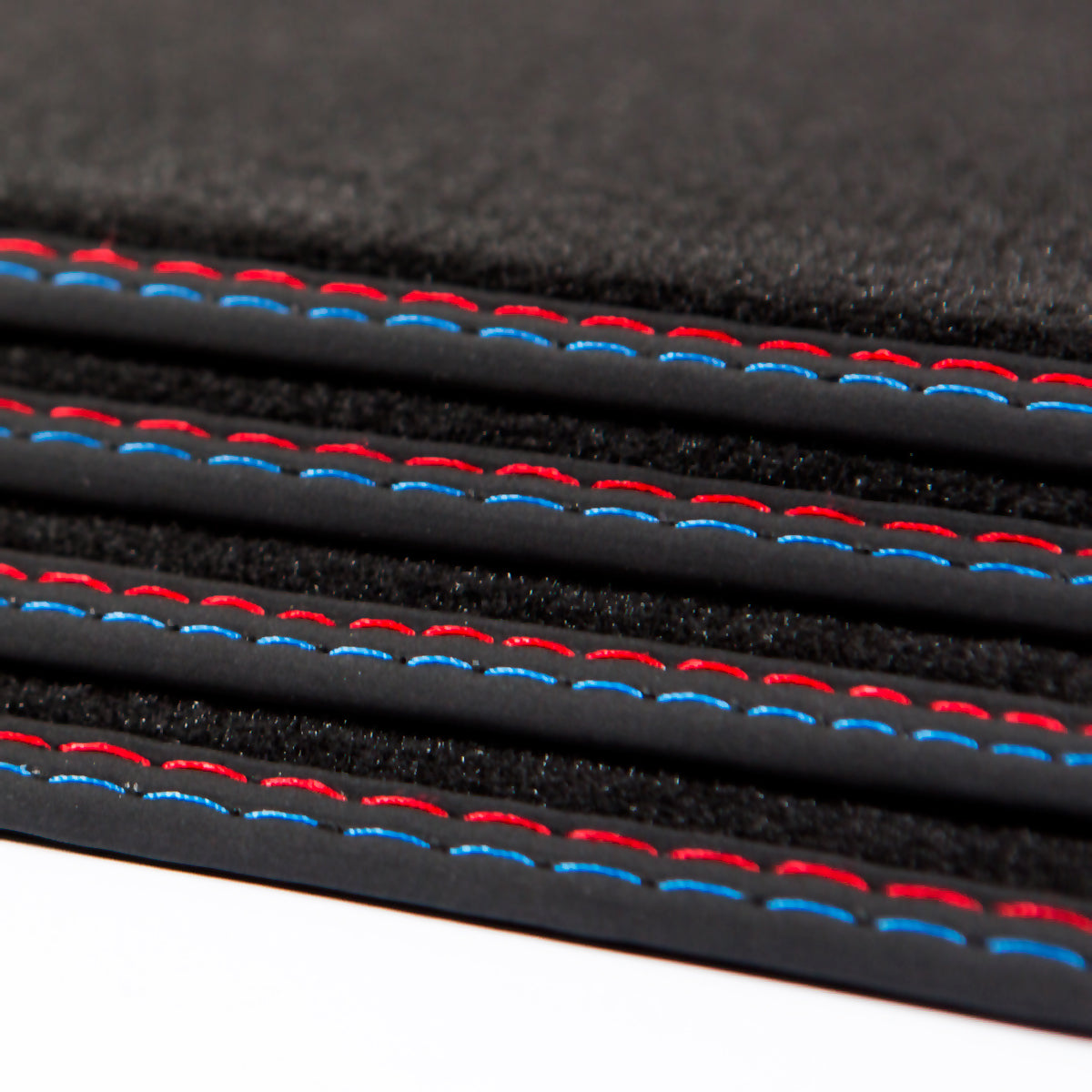 BMW 7-Series Velour Floor Mats 1994-2001 – Long Wheelbase E38 – M Stitching