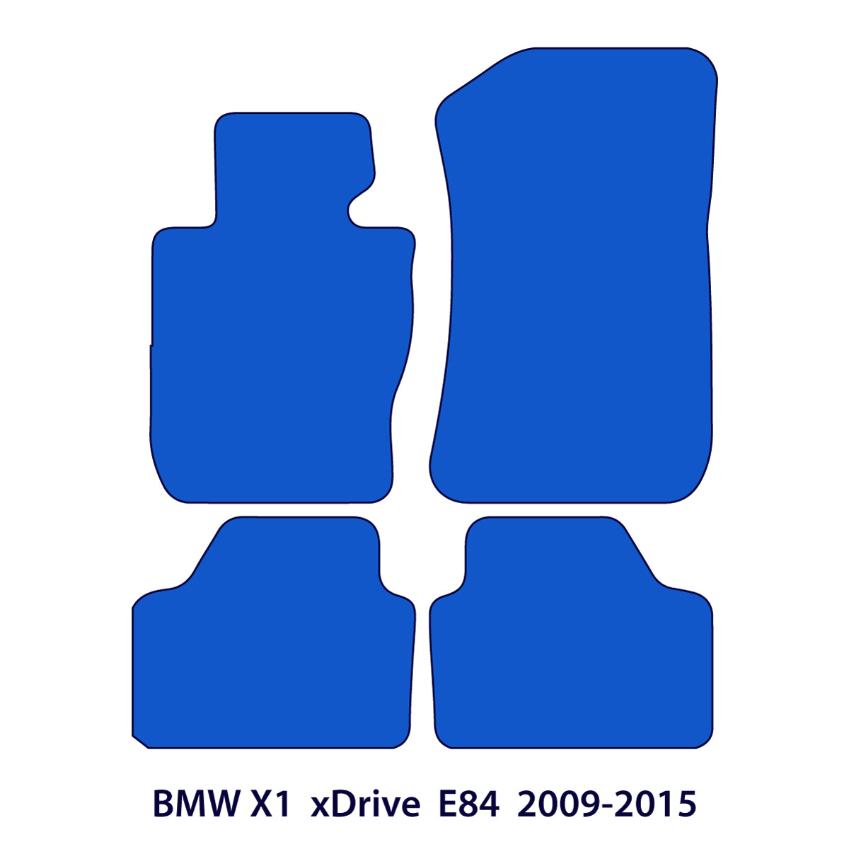 BMW X1 Velours Fußmatten 2009–2015 – xDrive E84 – Beige