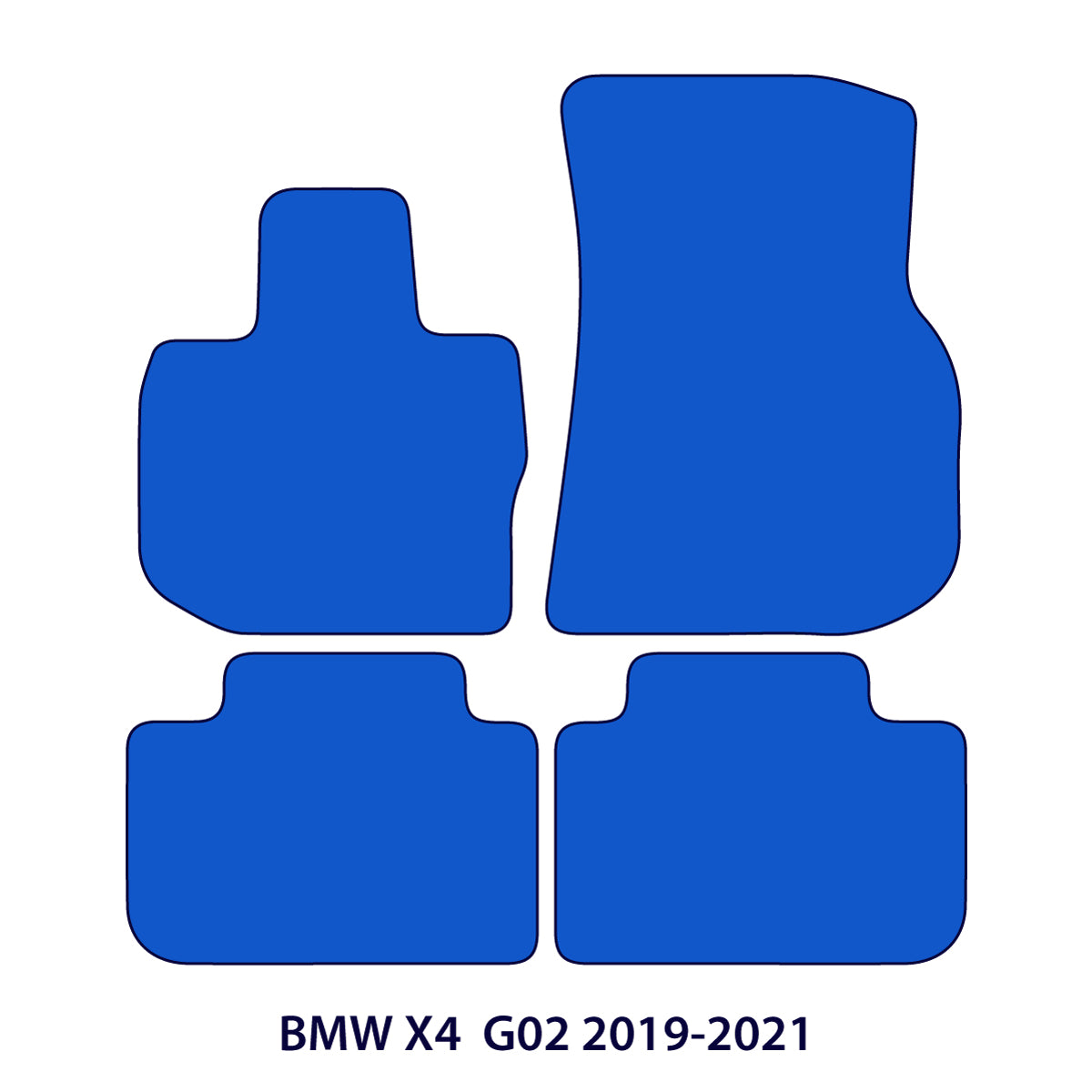 Dywaniki welurowe do BMW X4 2018-2025 – G02 – Czarne Exclusive