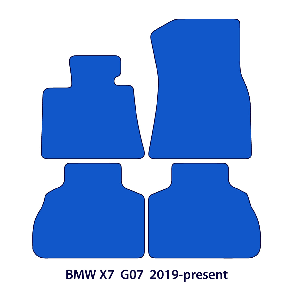 Dywaniki welurowe do BMW X7 2019-2026 – G07 – Beżowe