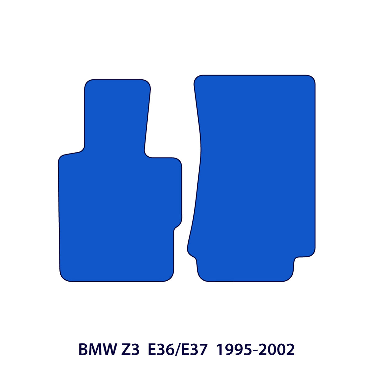 BMW Z3 Velour Floor Mats 1995–2002 – E36/E37 – Black Exclusive