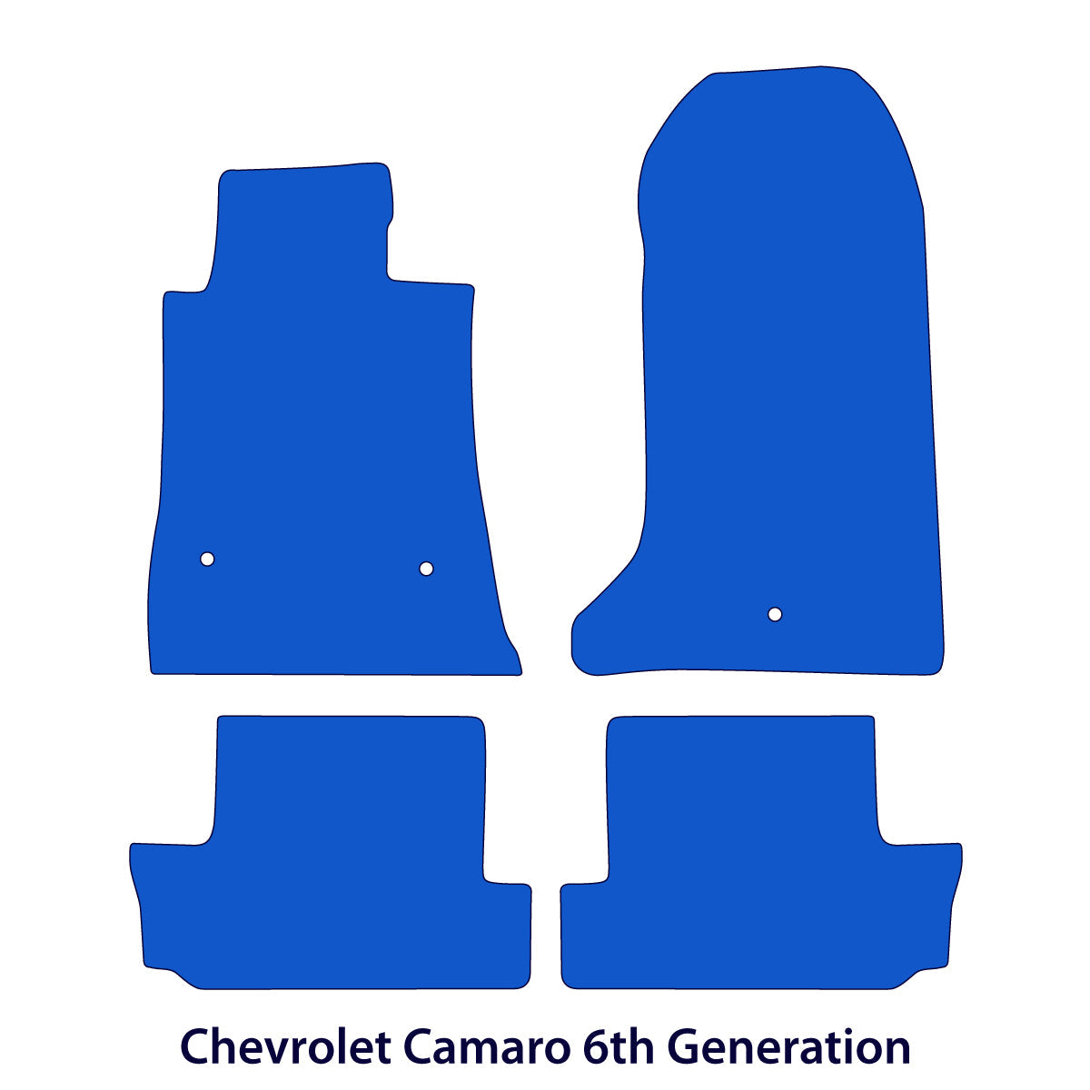 Dywaniki welurowe do Chevrolet Camaro 2016-2024 – Coupé i Kabriolet – Beżowe