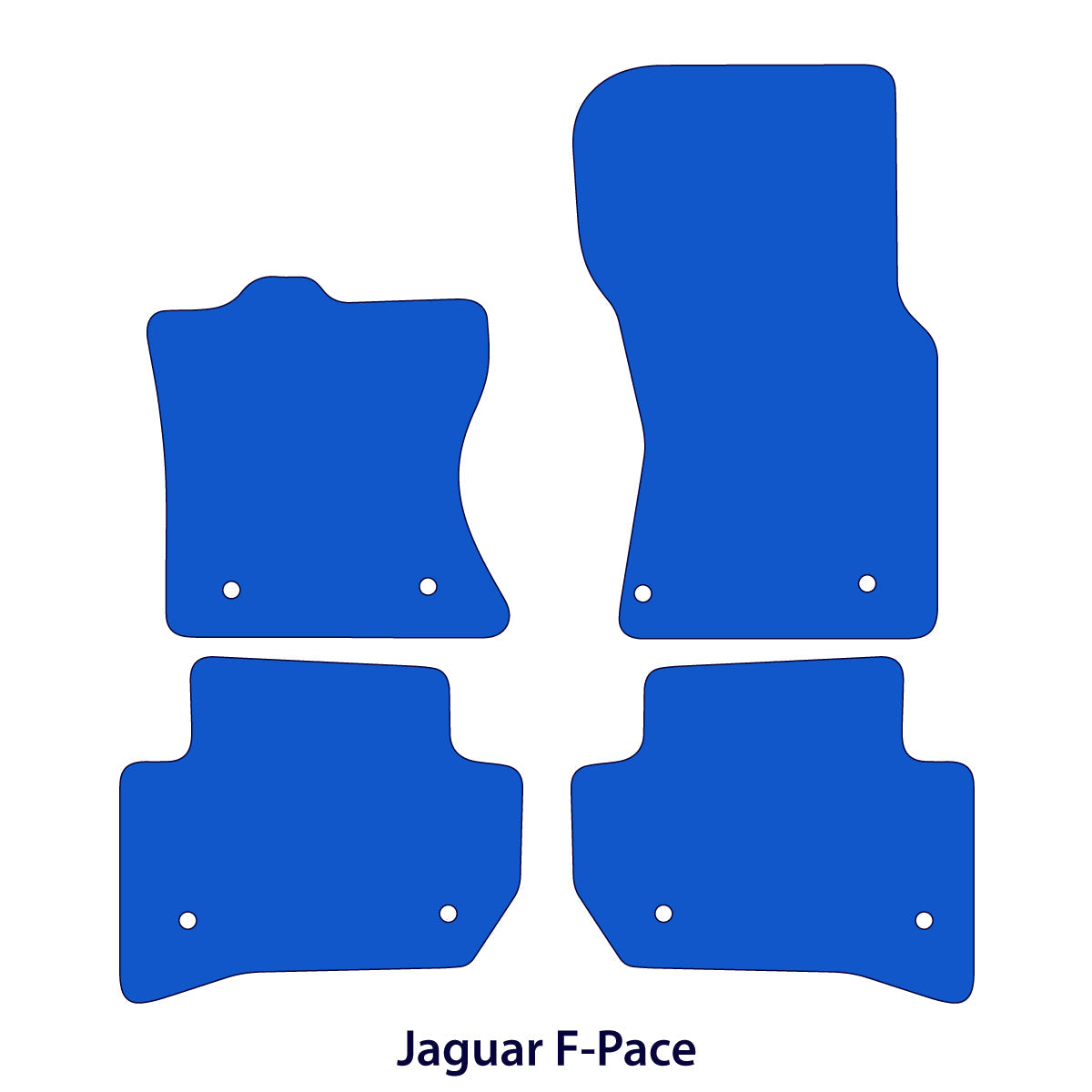 Jaguar F-Pace Velours Fußmatten 2015-2026 – Beige